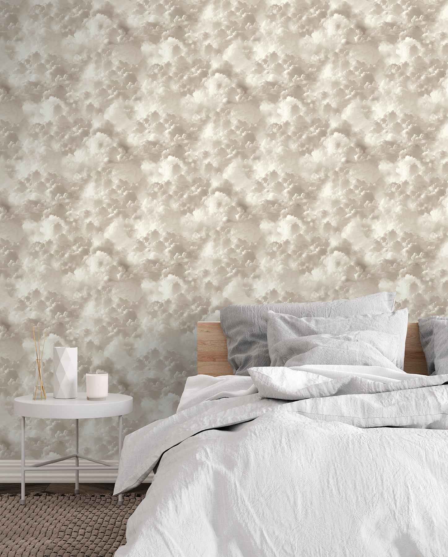 Merryweather Neutral Cloudy Skies Wallpaper - York Wallcoverings - AH100189AH - York Wallcoverings Wallpaper