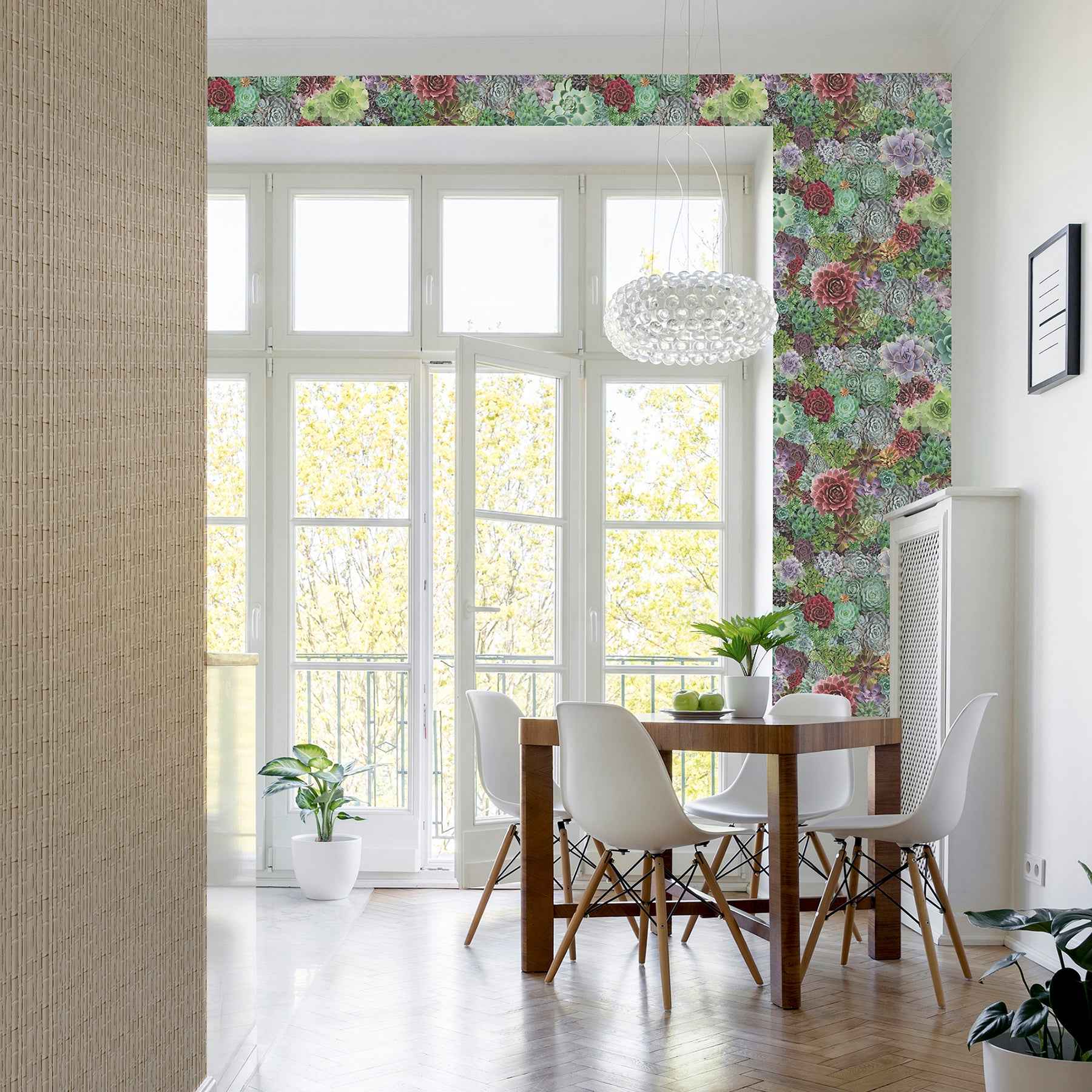 Rhea Multicolor Succulents Wallpaper - York Wallcoverings - AH259402 - York Wallcoverings Wallpaper