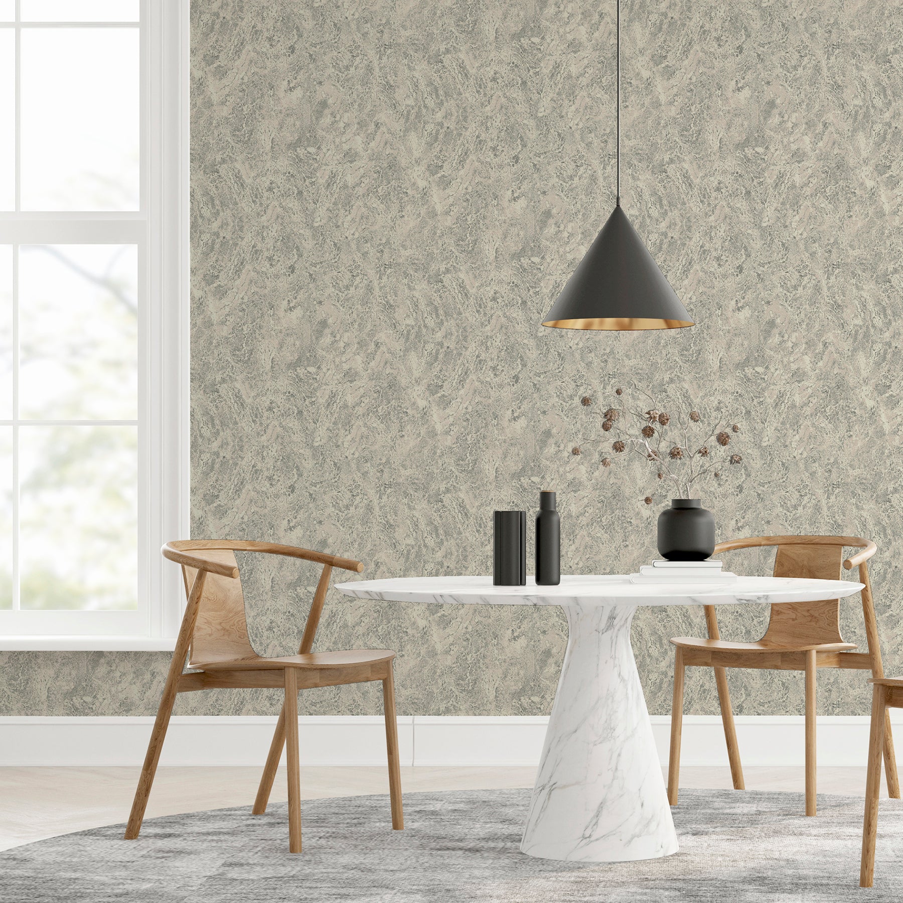 evonne-charcoal-marble-patina-wallpaper-york-wallcoverings-ah296706 - York Wallcoverings Wallpaper