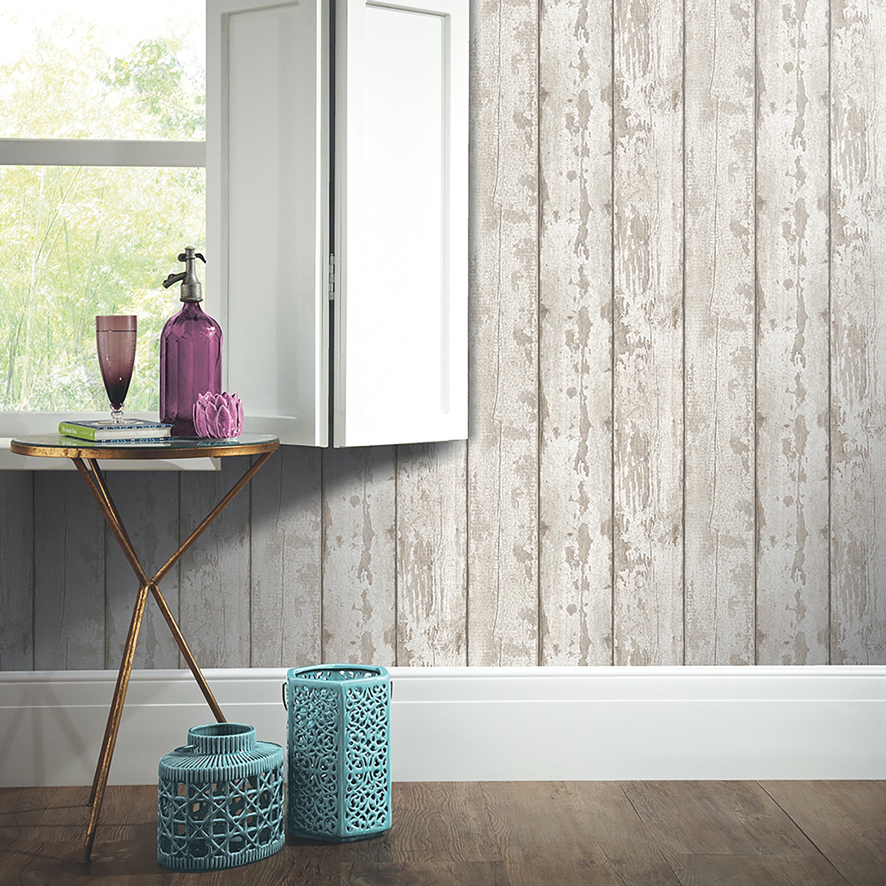 ambrose-cream-wood-plank-wallpaper-york-wallcoverings-ah694700 - York Wallcoverings Wallpaper