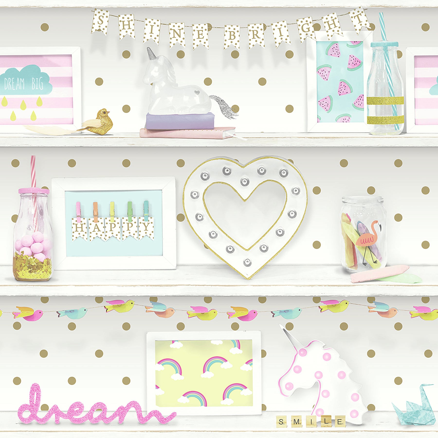 Bonnie Multicolor Memento Wallpaper - York Wallcoverings - AH696004 - York Wallcoverings Wallpaper