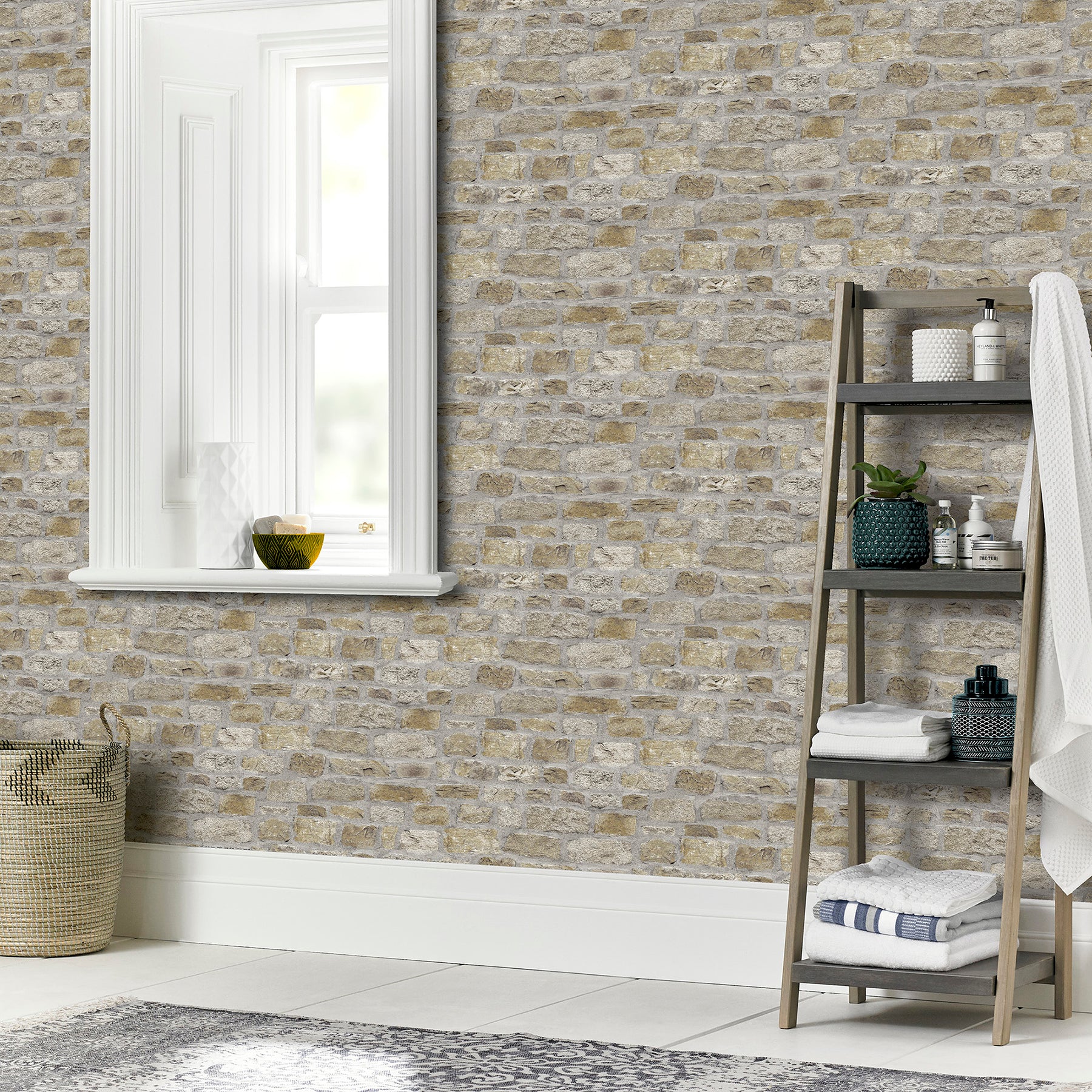 atticus-neutral-country-stone-wallpaper-york-wallcoverings-ah696500 - York Wallcoverings Wallpaper