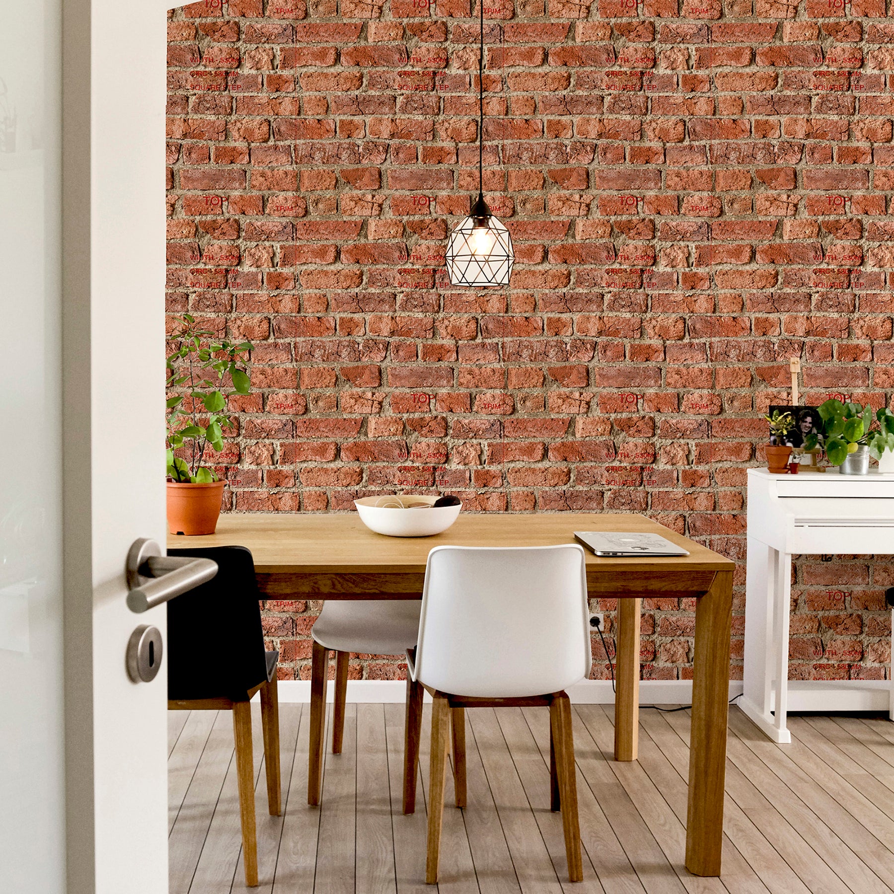 clifford-red-urban-brick-wallpaper-york-wallcoverings-ah696600 - York Wallcoverings Wallpaper