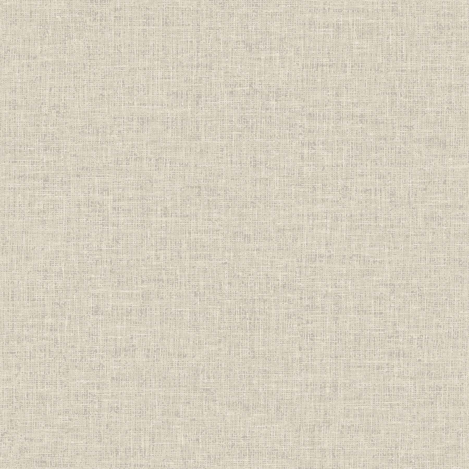 Paulette Neutral Linen Texture Wallpaper - York Wallcoverings - AH901704
