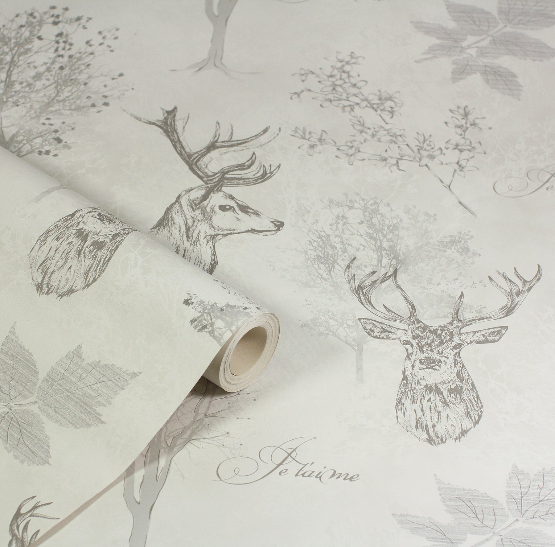 gilbert-black-etched-stag-wallpaper-york-wallcoverings-ah901808 - York Wallcoverings Papel pintado
