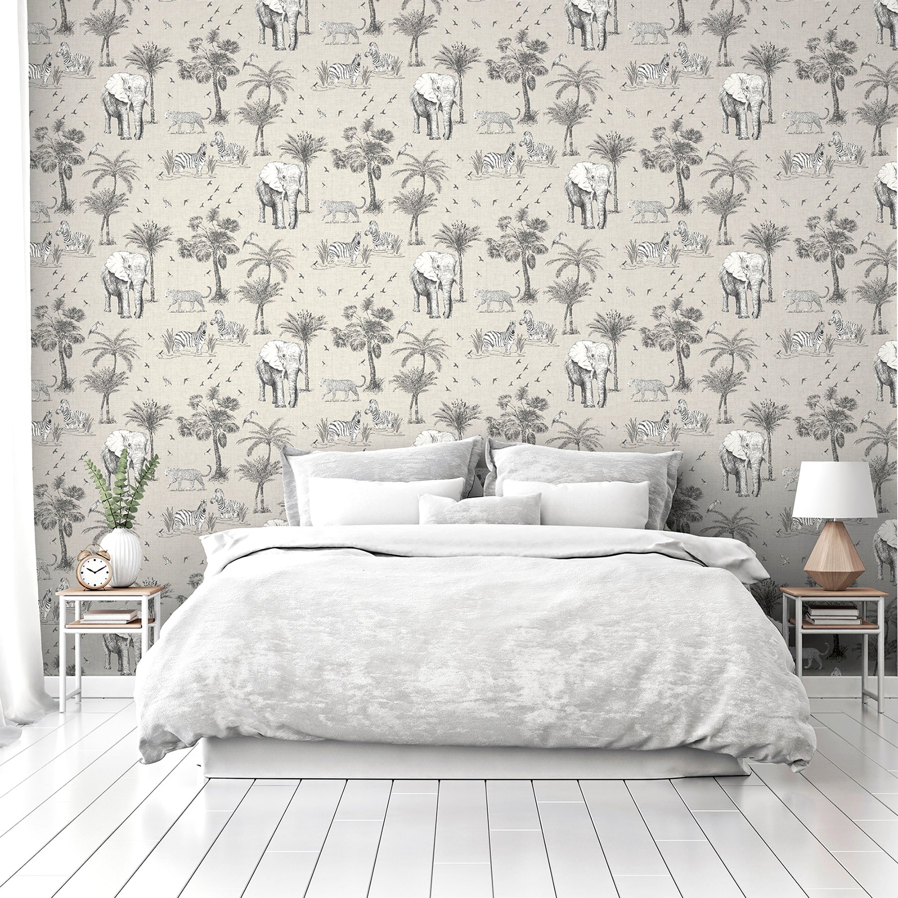 lionel-grey-safari-lagoon-wallpaper-york-wallcoverings-ah908902 - York Wallcoverings Wallpaper