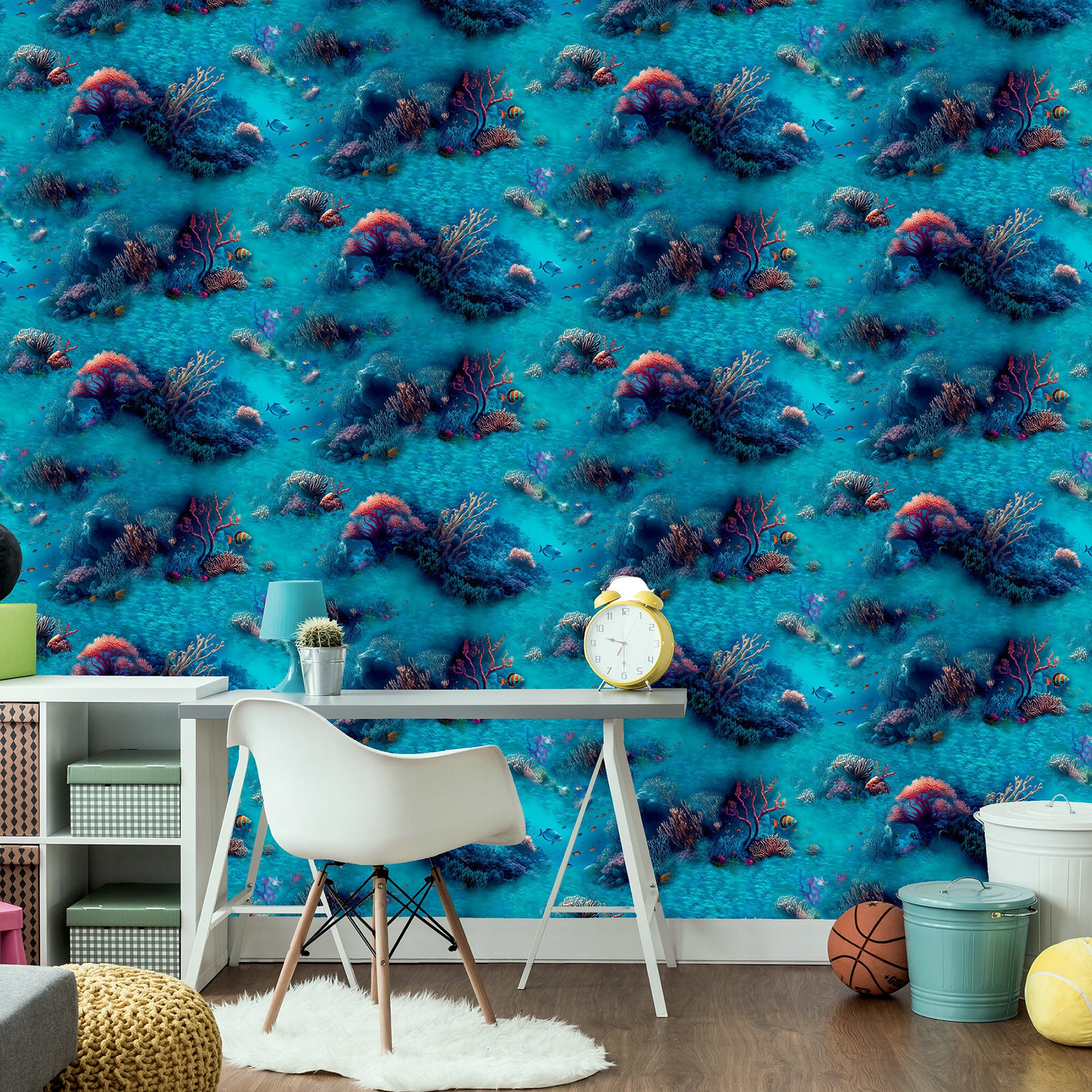 orlena-blue-under-the-sea-wallpaper-york-wallcoverings-ah923808 - York Wallcoverings Wallpaper