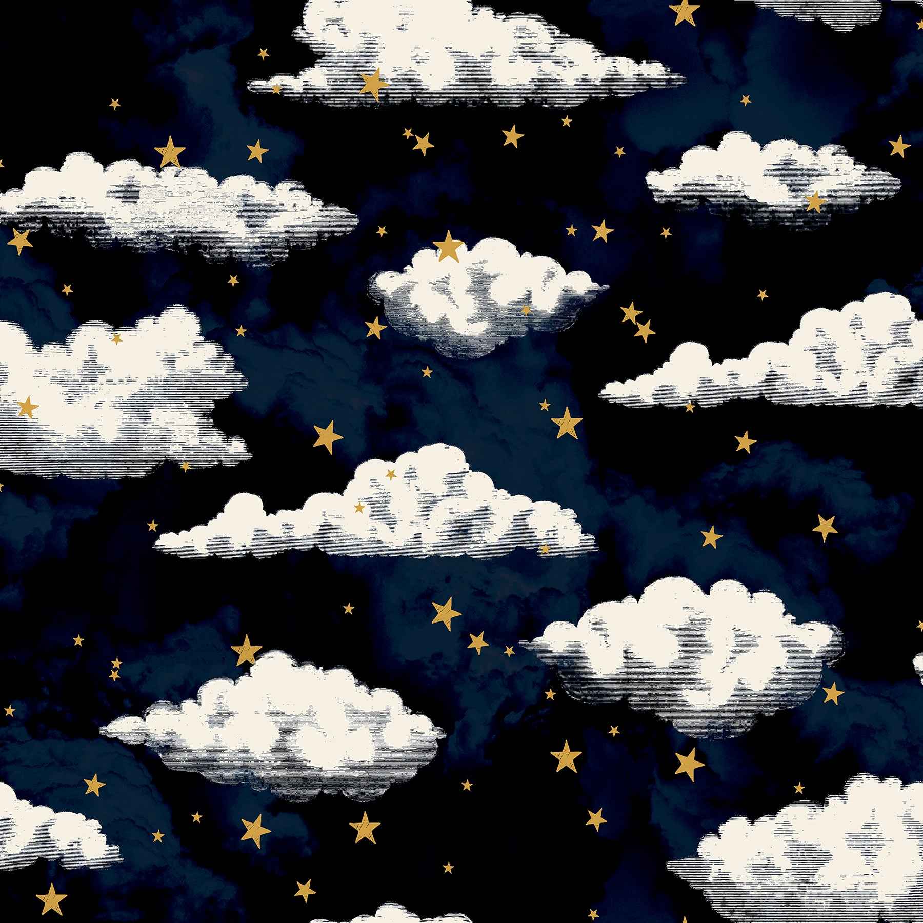Zeno Navy Starry Skies Wallpaper - York Wallcoverings - AH923907 - York Wallcoverings Wallpaper