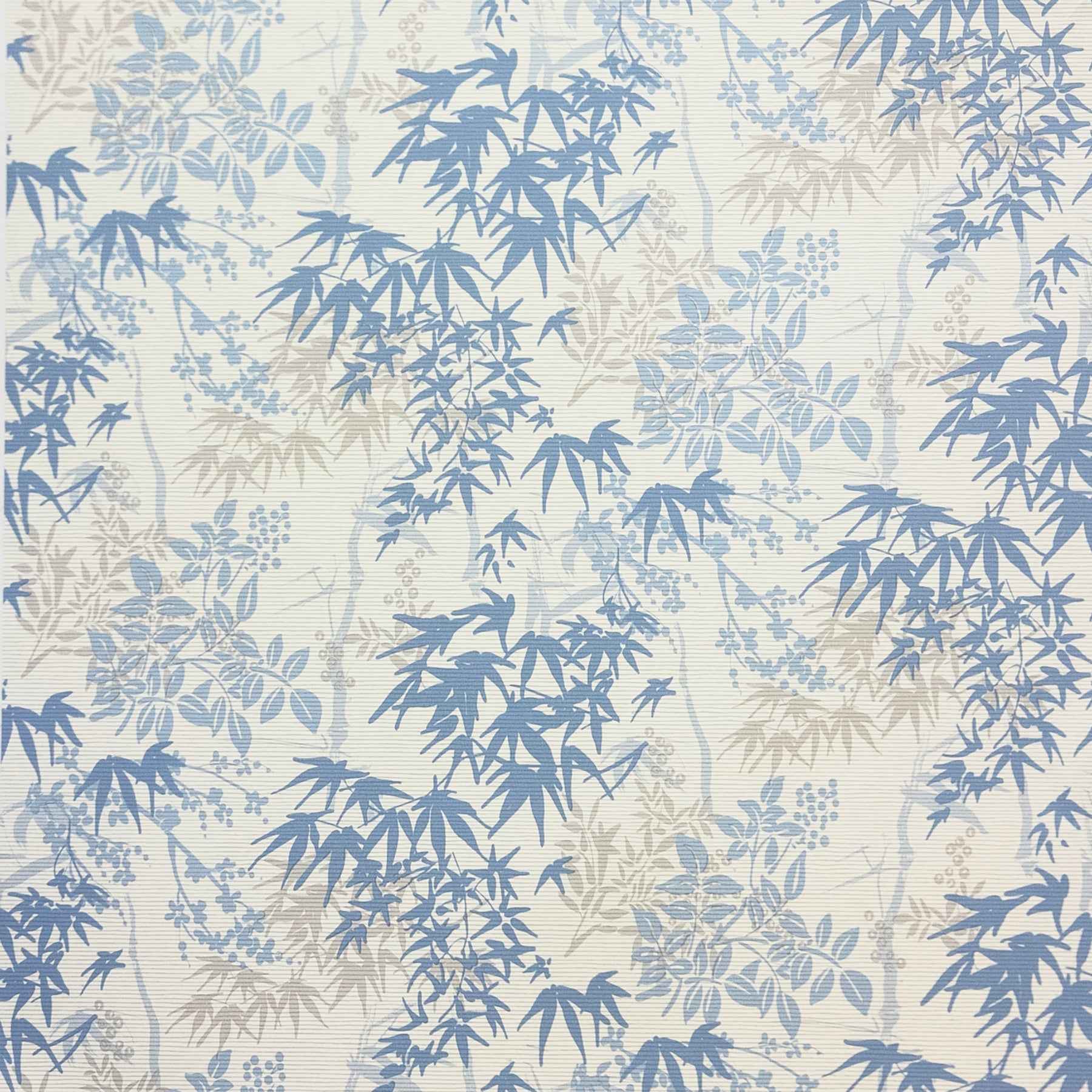 Elinore Blue Bamboo Trail Wallpaper - York Wallcoverings - AH924407