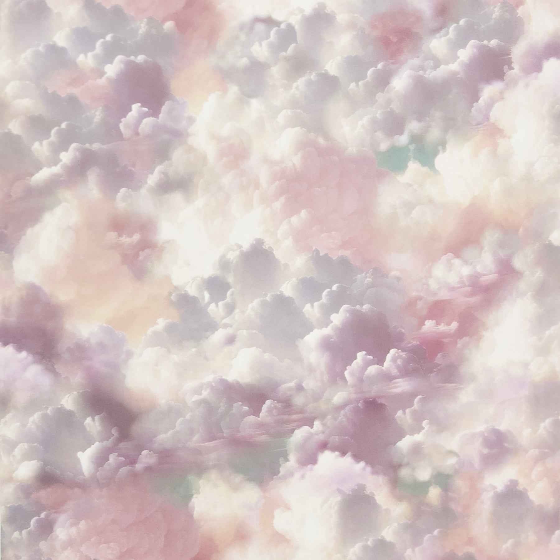 Merryweather Violet Cloudy Skies Wallpaper - York Wallcoverings - AH924508