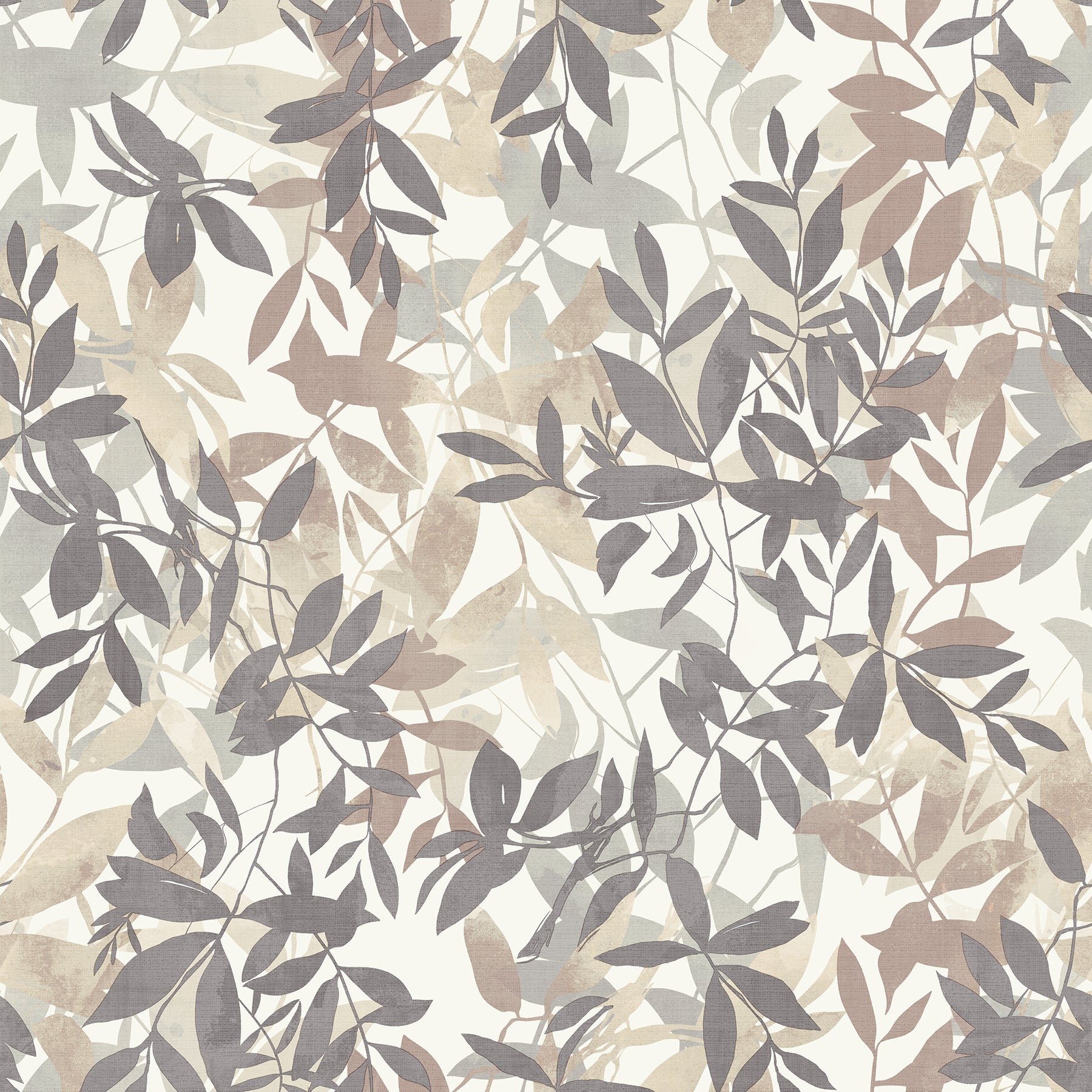 georgianna-neutral-botanical-leaves-wallpaper-york-wallcoverings-ah924600 - York Wallcoverings Wallpaper