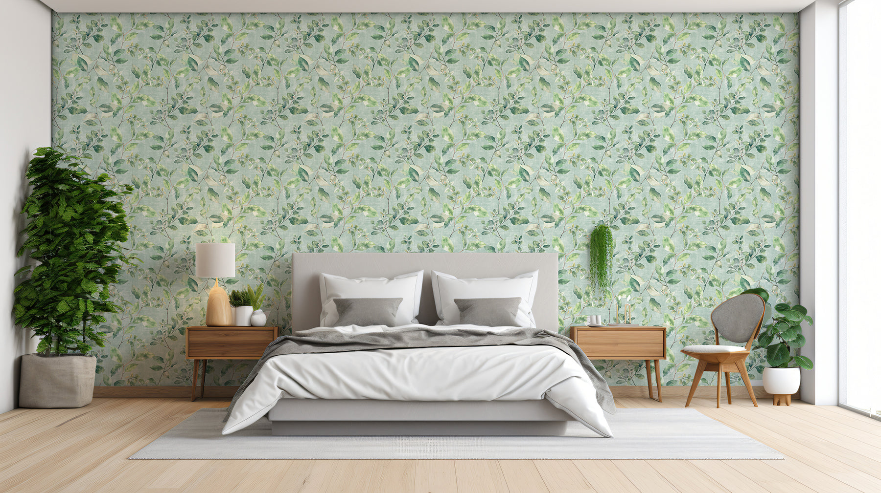 lucene-green-spring-vines-wallpaper-york-wallcoverings-ah925501 - York Wallcoverings Wallpaper