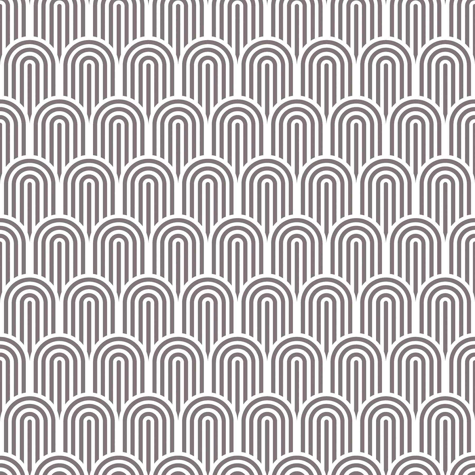 Retro Arch Black Peel & Stick Wallpaper - York Wallcoverings - HWA1067PU - York Wallcoverings Wallpaper