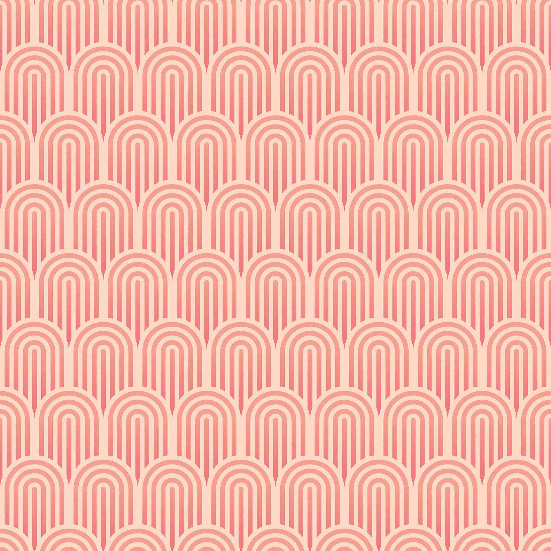 Retro Arch Blush Pink Peel and Stick Wallpaper - York Wallcoverings - HWA1072PU - York Wallcoverings Wallpaper