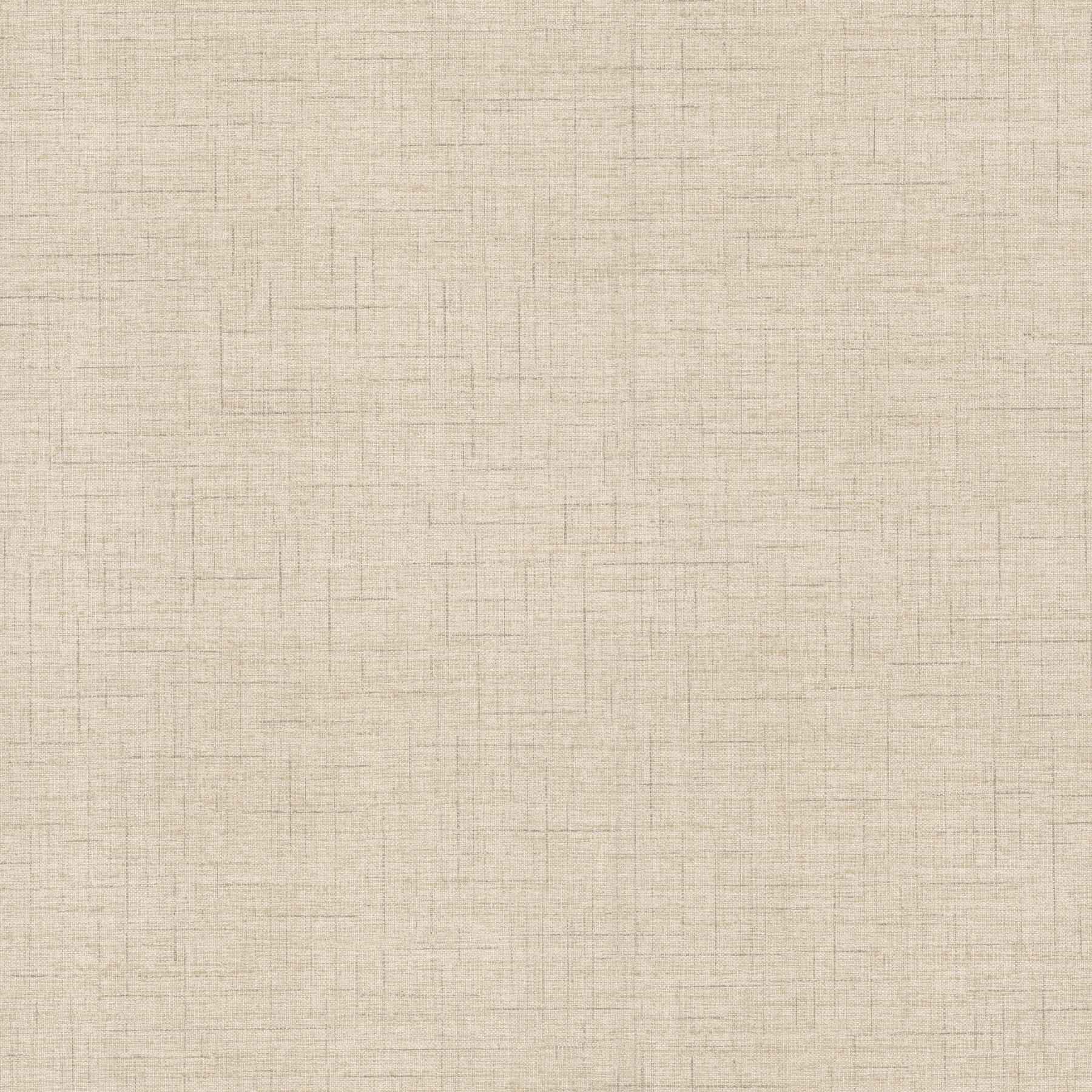 Leon Beige Faux Fabric Wallpaper - York Wallcoverings - 4207-5419