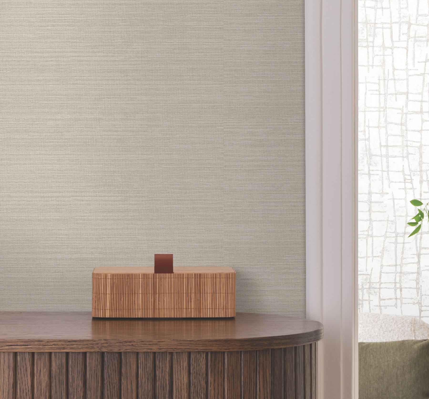 Rhett Beige Striated Wallpaper - York Wallcoverings - 4207-5427 - York Wallcoverings Wallpaper