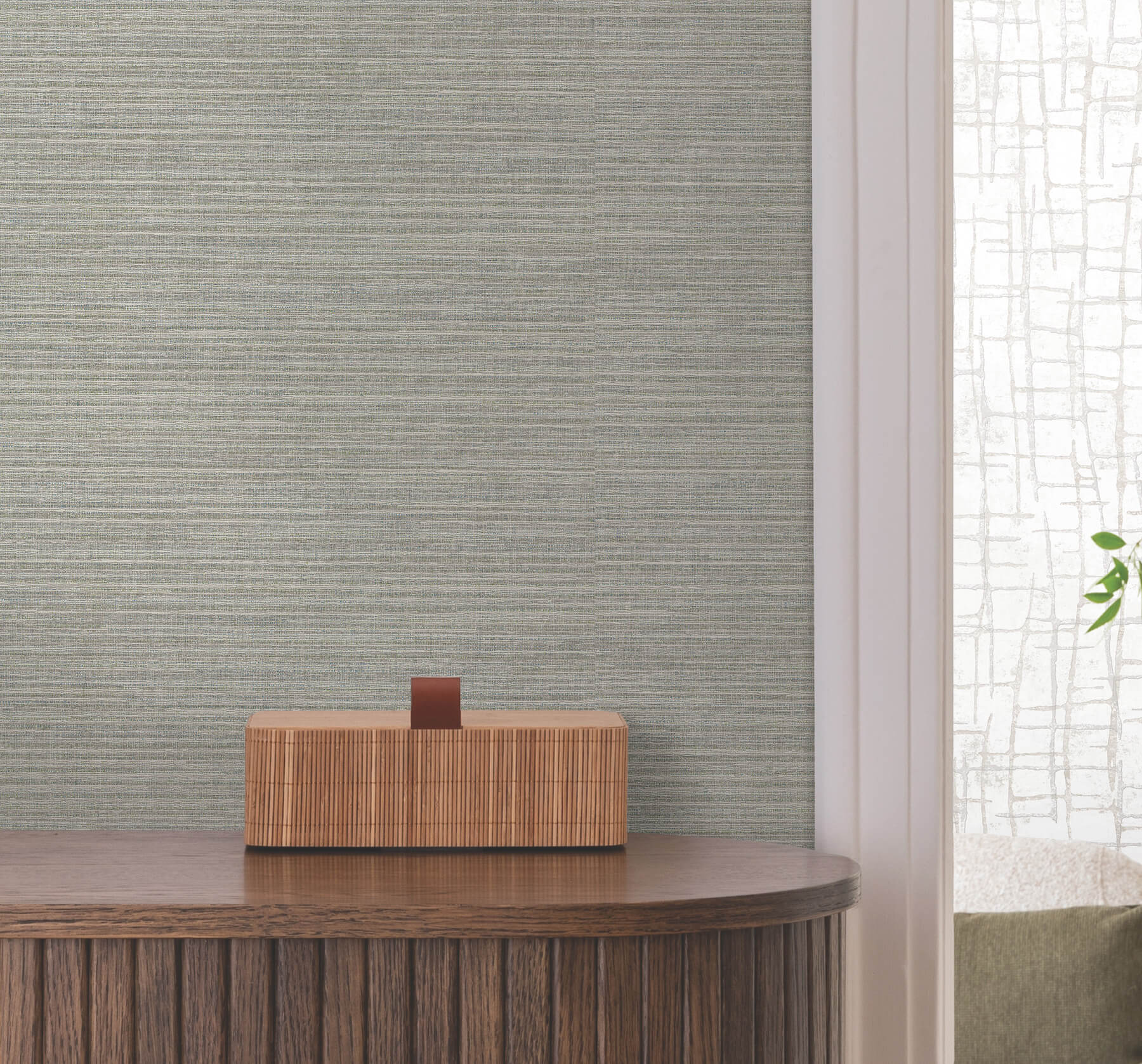 rhett-dark-green-striated-wallpaper-york-wallcoverings-4207-5429 - York Wallcoverings Papel pintado