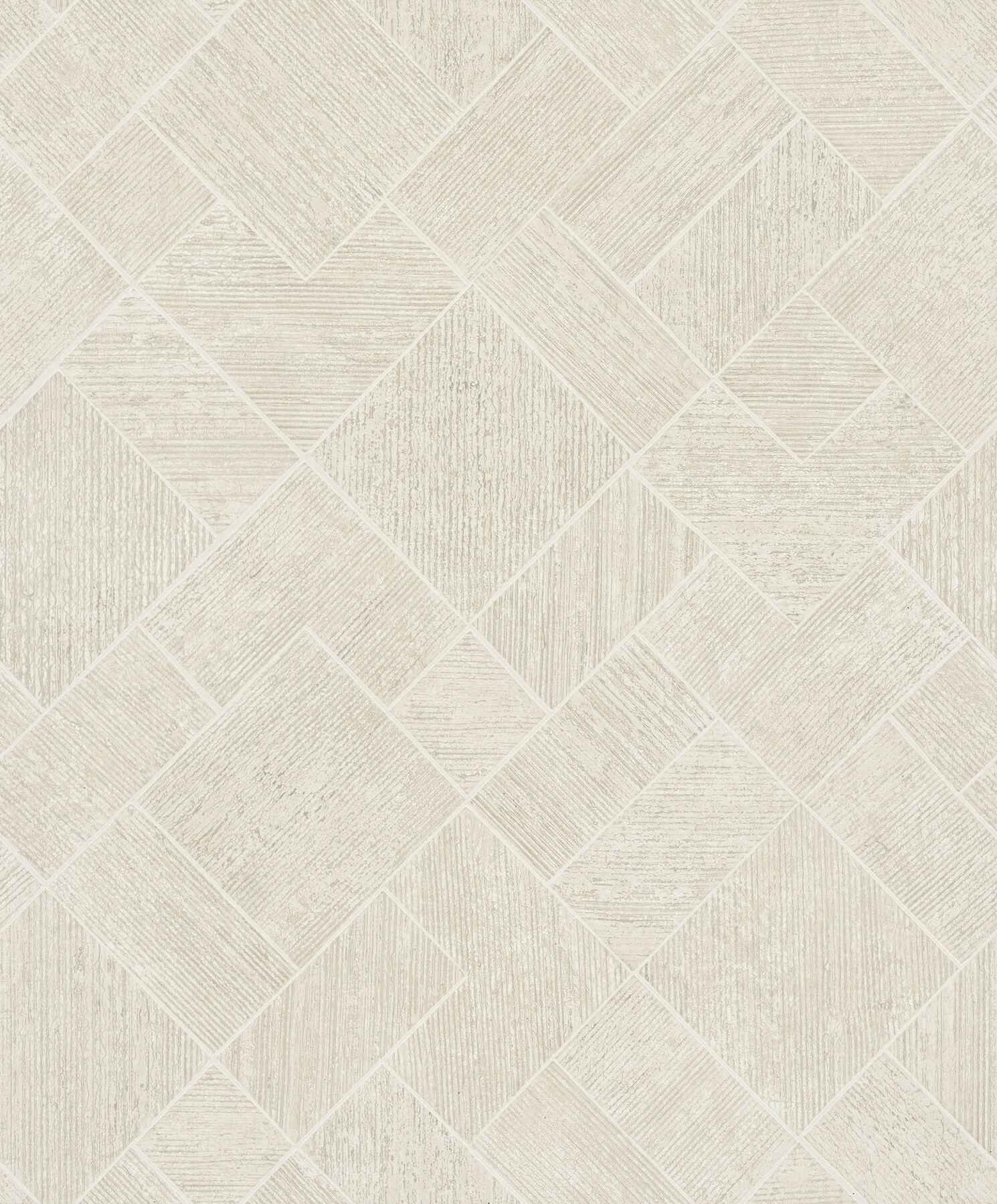 Marquetry Beige Tile Wallpaper - York Wallcoverings - MA35509