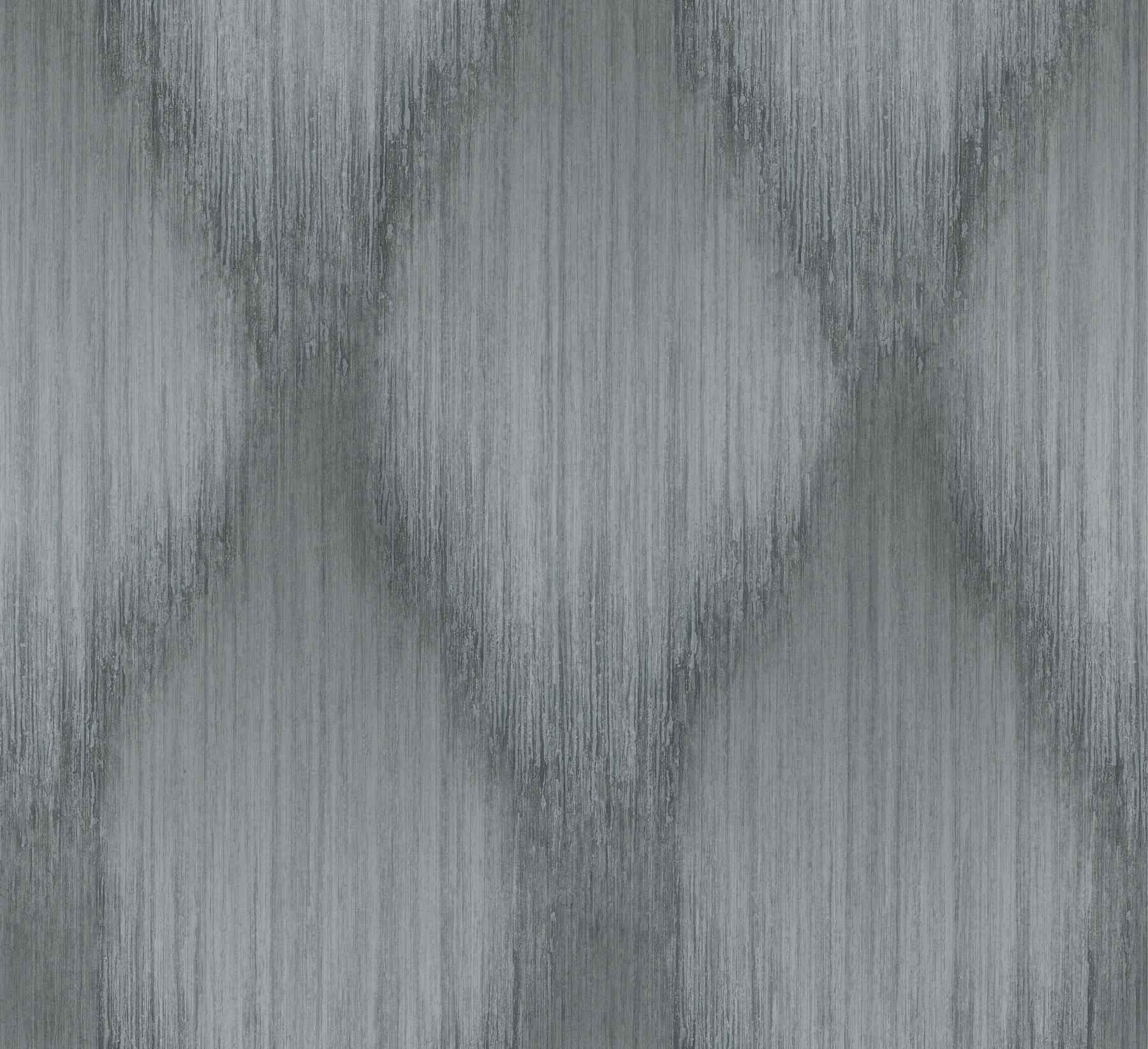 Starfall Pewter Metallic Ikat Wallpaper - York Wallcoverings - MA35804
