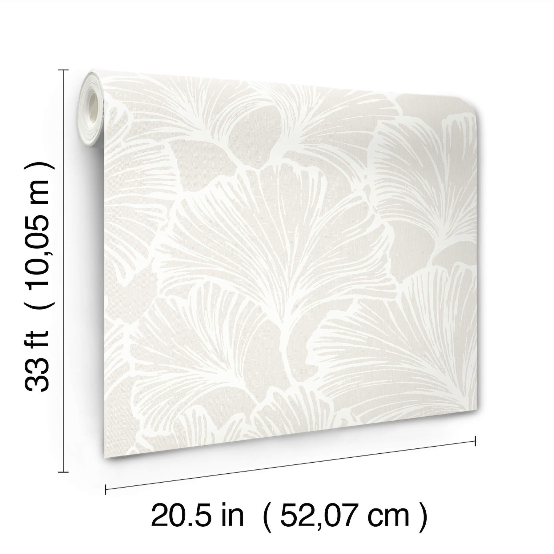 kyoto-dove-ginkgo-leaf-wallpaper-york-wallcoverings-4177-27710 - York Wallcoverings Wallpaper