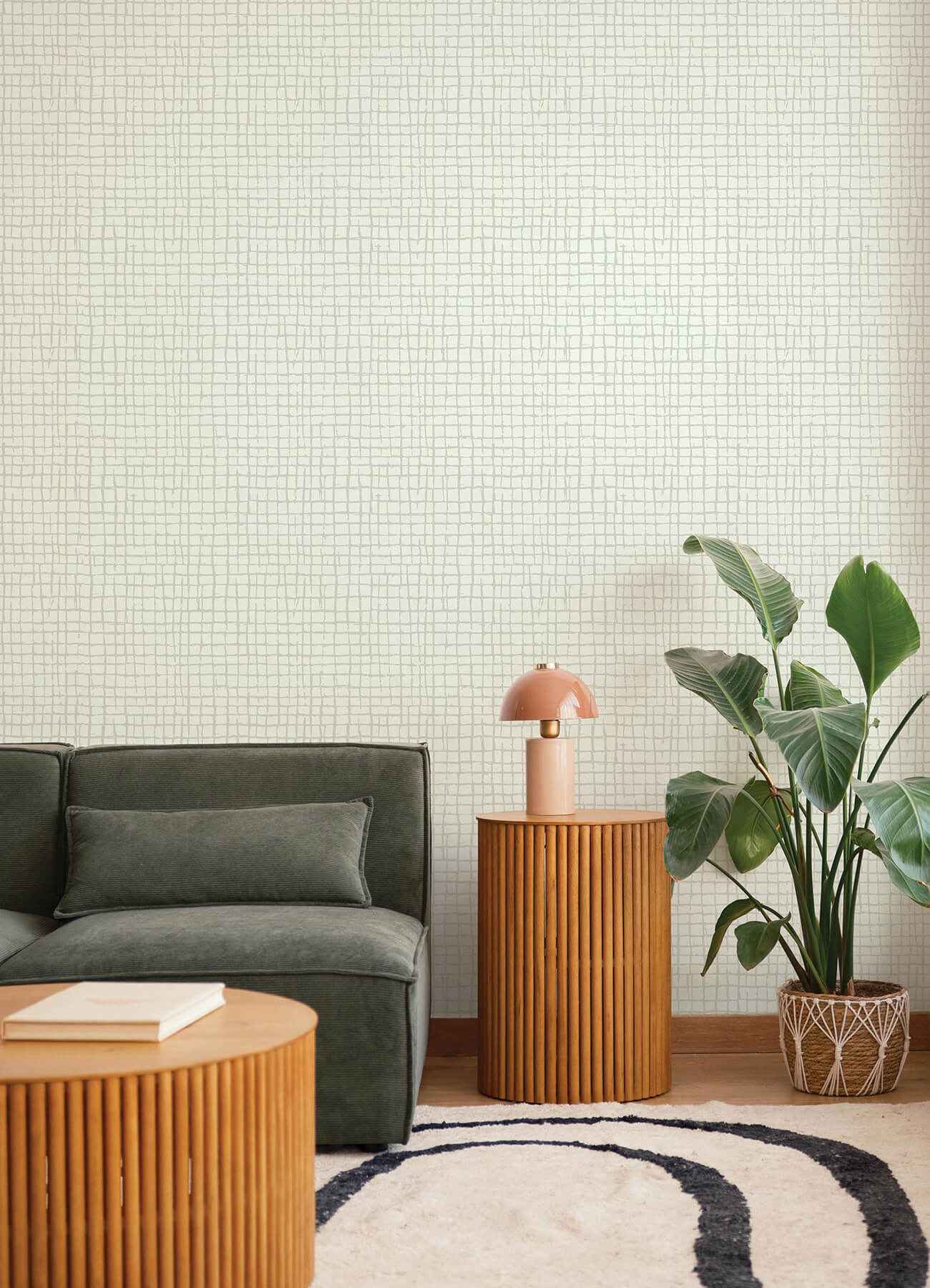 Albin Beige Gridline Wallpaper - York Wallcoverings - 4177-27716 - York Wallcoverings Wallpaper