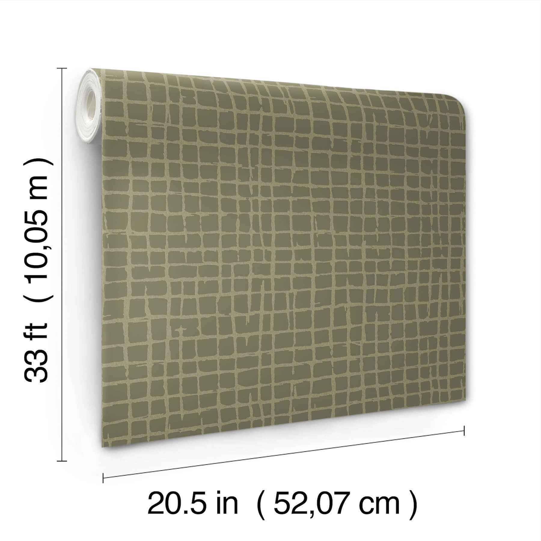 Albin Moss Gridline Wallpaper - York Wallcoverings - 4177-27718 - York Wallcoverings Wallpaper