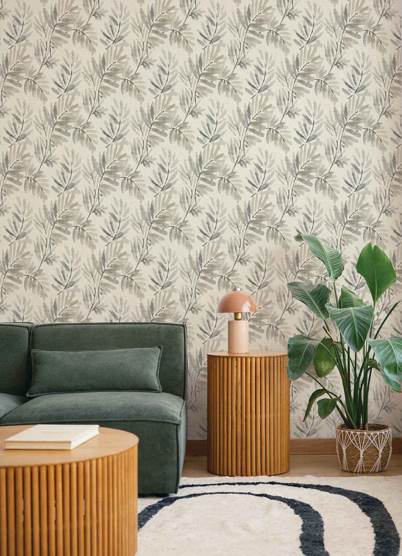 Serenade Grey Ferns Wallpaper - York Wallcoverings - 4177-27741 - York Wallcoverings Wallpaper