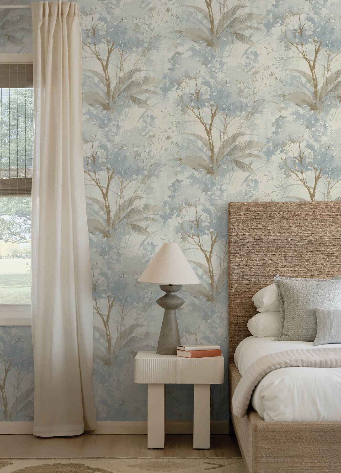 Mistwood Blue Forest Wallpaper - York Wallcoverings - 4177-27749 - York Wallcoverings Wallpaper