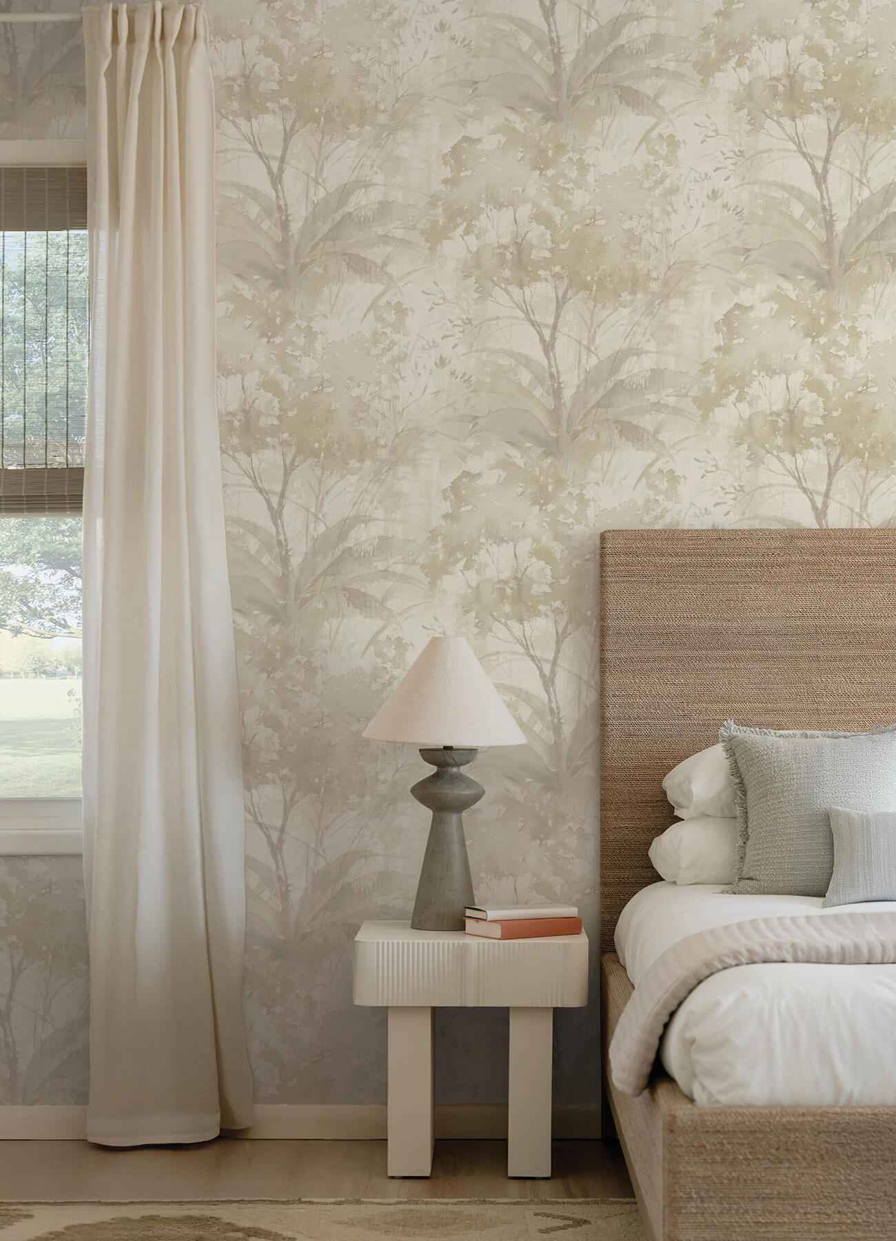 Mistwood Beige Forest Wallpaper - York Wallcoverings - 4177-27752