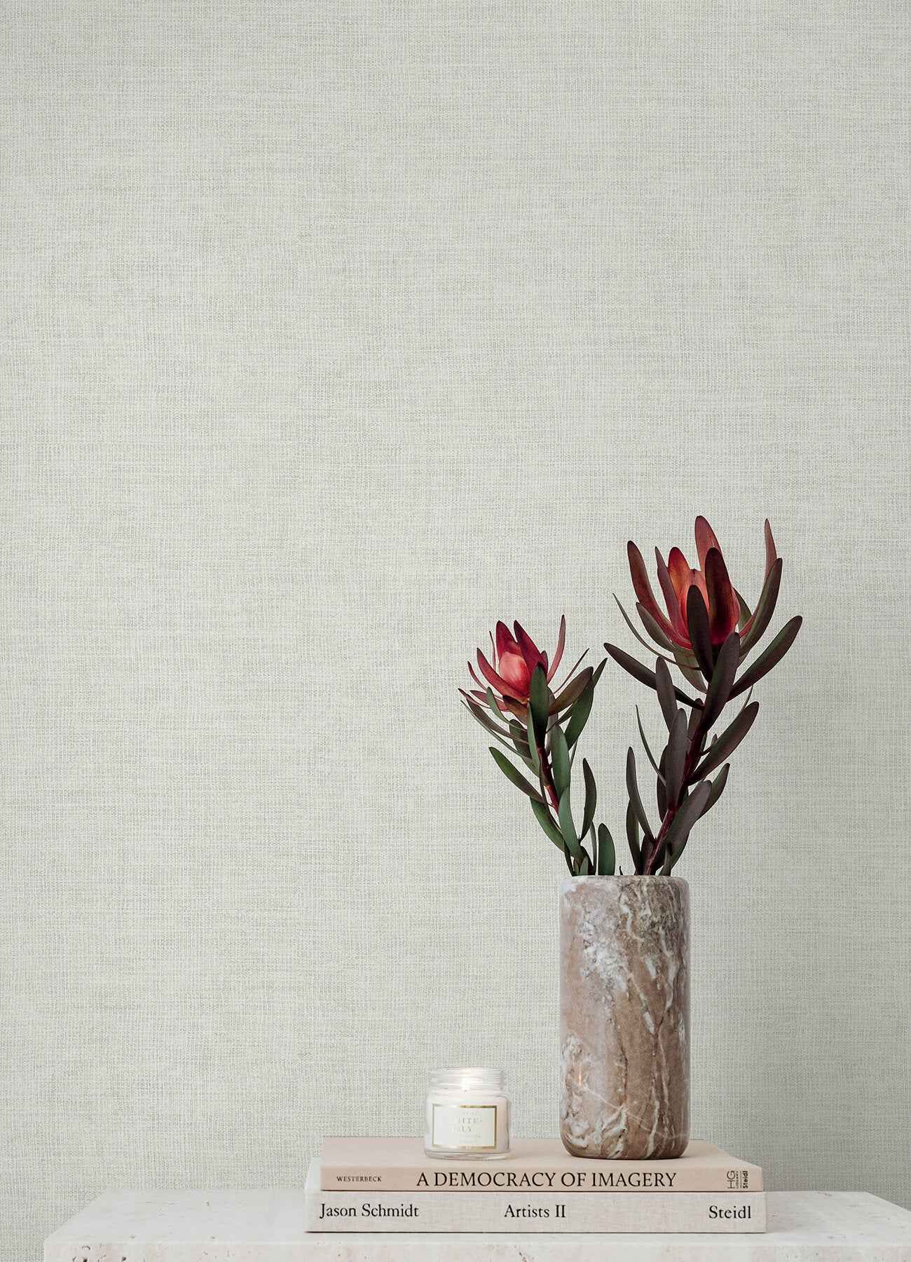 Alba Pearl Open Weave Wallpaper - York Wallcoverings - 4193-7400