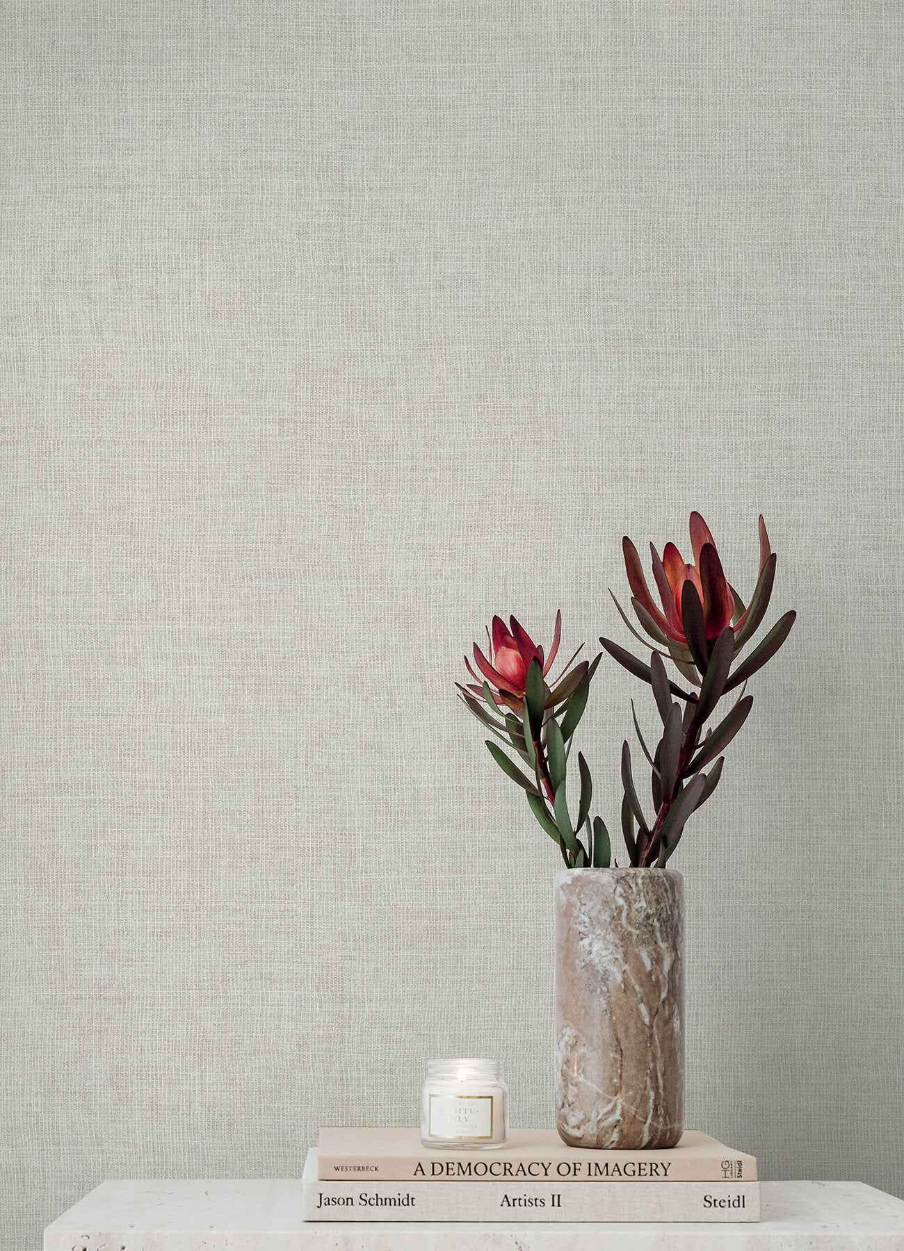 Alba Lavender Open Weave Wallpaper - York Wallcoverings - 4193-7401 - York Wallcoverings Wallpaper