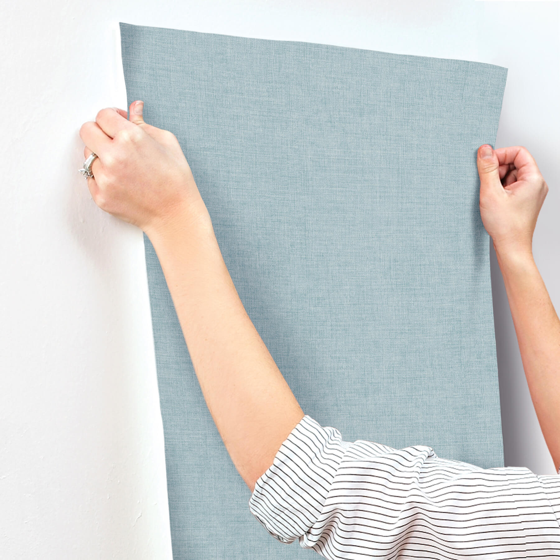 alba-sky-blue-open-weave-wallpaper-york-wallcoverings-4193-7411 - York Wallcoverings Wallpaper