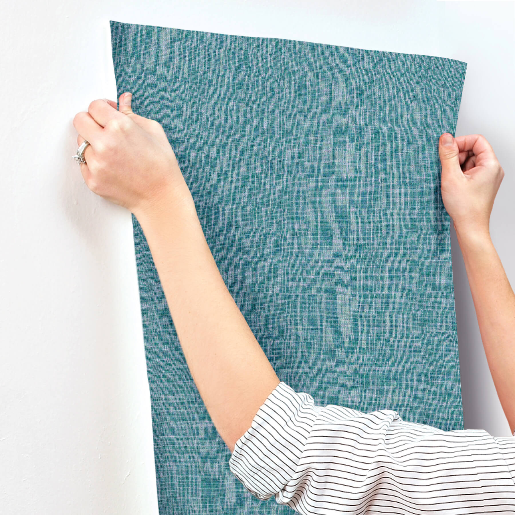 alba-turquoise-open-weave-wallpaper-york-wallcoverings-4193-7412 - York Wallcoverings Papel pintado