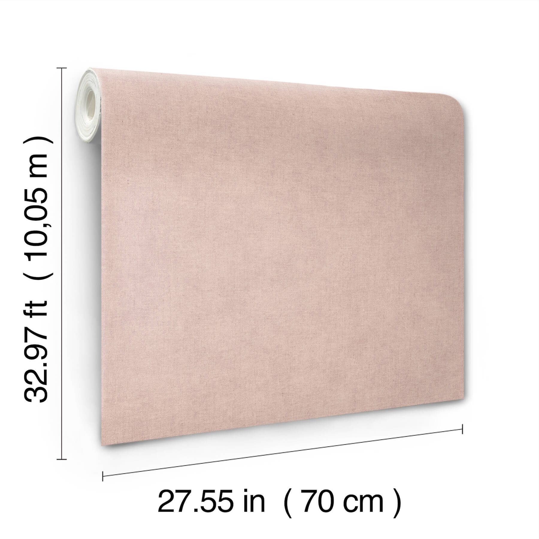 nuovo-rose-faux-linen-wallpaper-york-wallcoverings-4193-7426 - York Wallcoverings Wallpaper