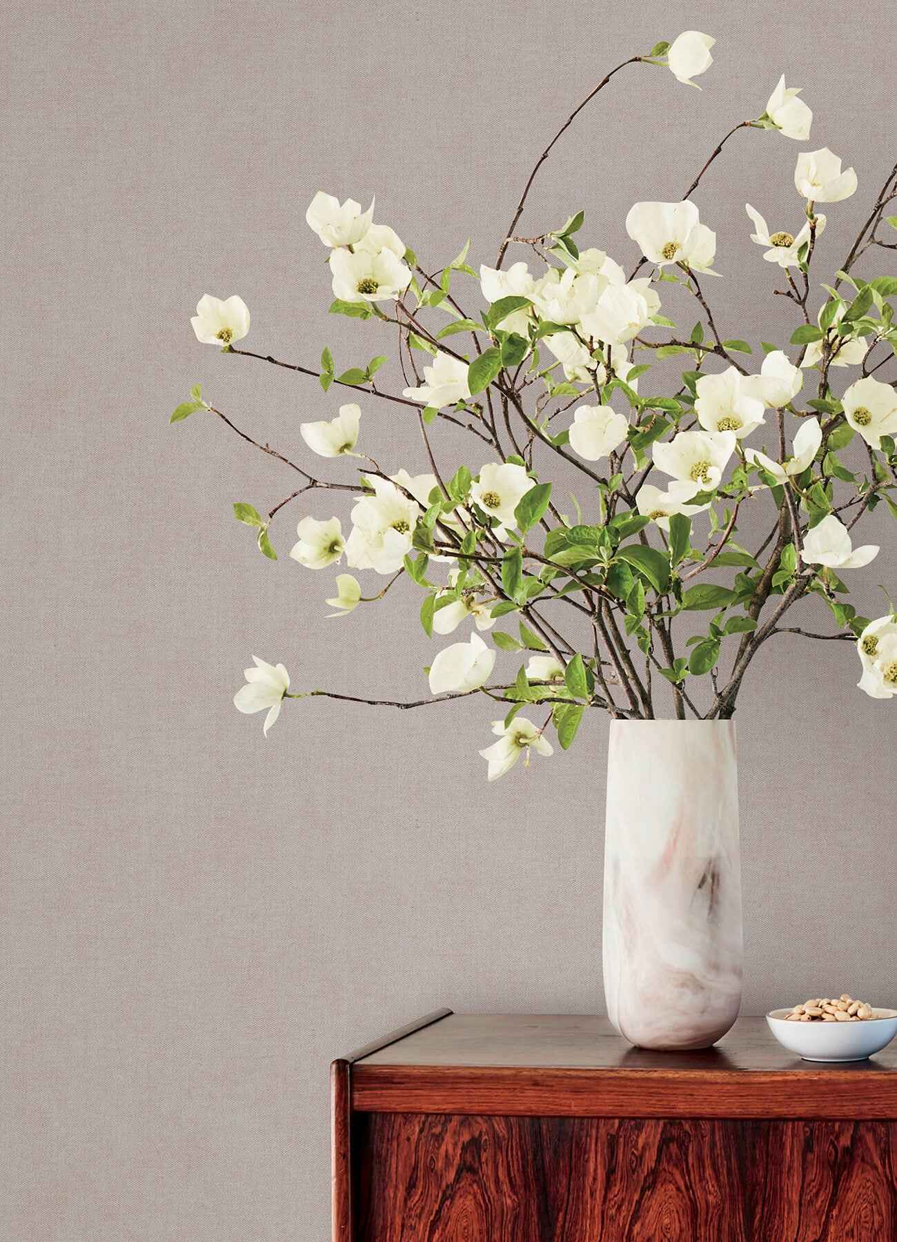 Nuovo Lavender Faux Linen Wallpaper - York Wallcoverings - 4193-7427 - York Wallcoverings Wallpaper