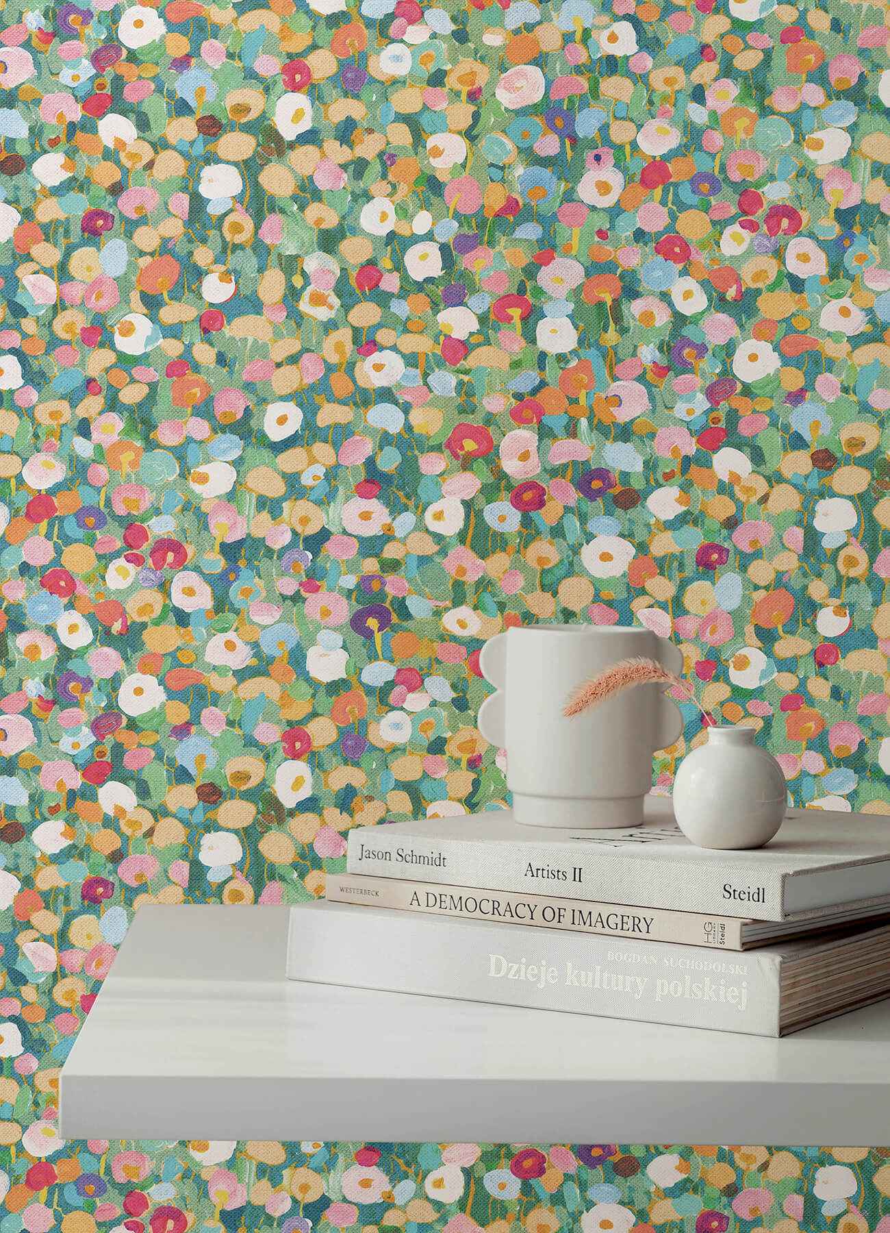 Prato Green Petite Floral Wallpaper - York Wallcoverings - 4193-7441