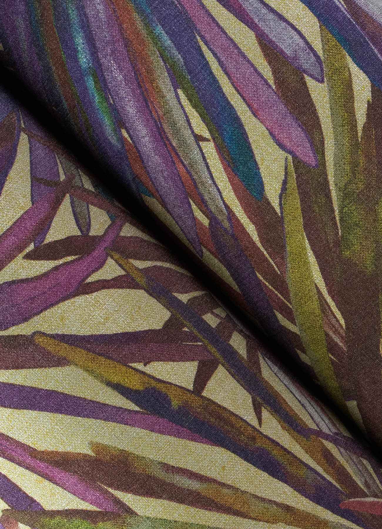 Corifa Purple Palm Leaf Wallpaper - York Wallcoverings - 4193-7452 - York Wallcoverings Wallpaper