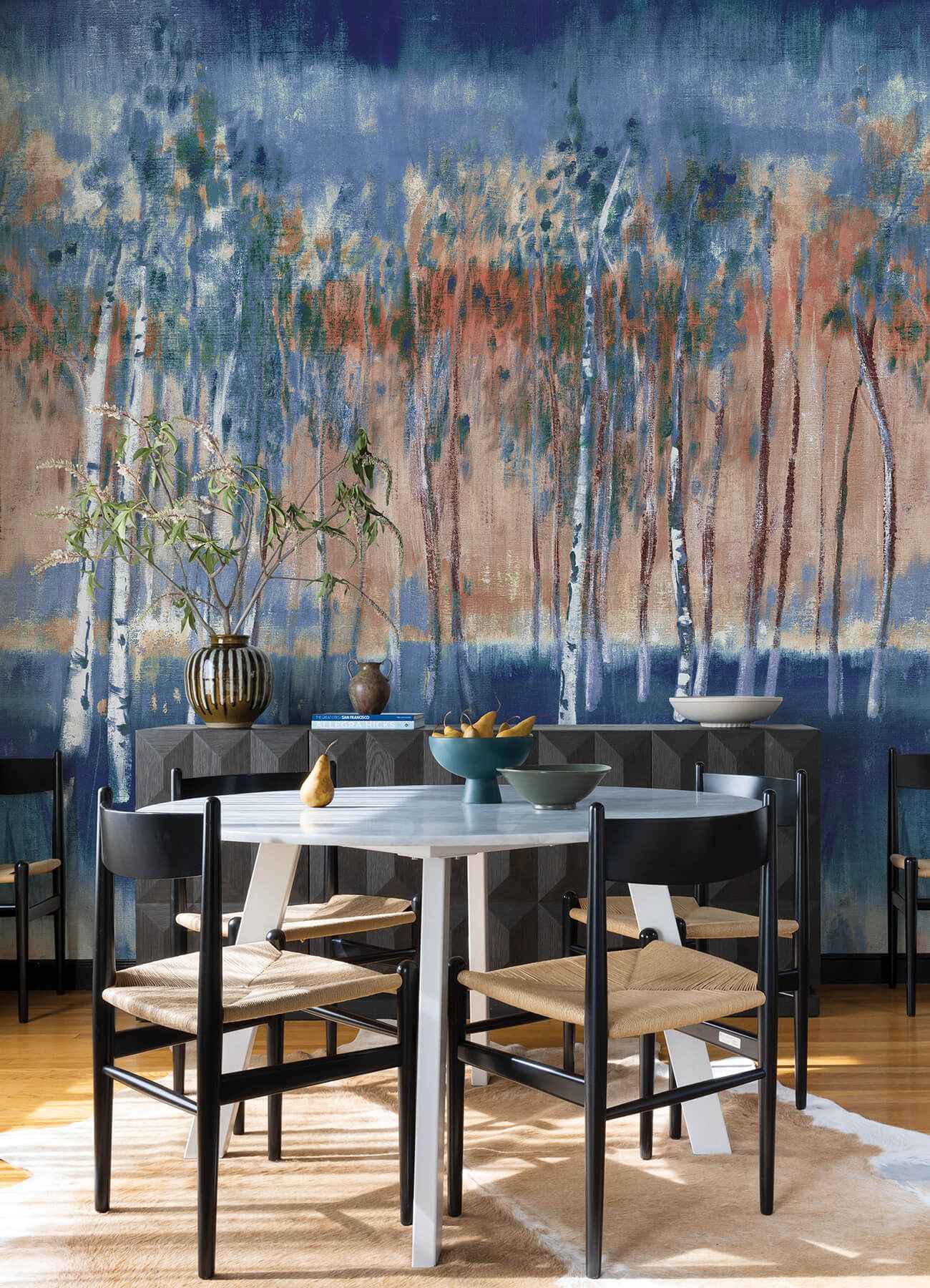 Primavera Dark Blue Wall Mural - York Wallcoverings - 4193-7472M - York Wallcoverings Wallpaper