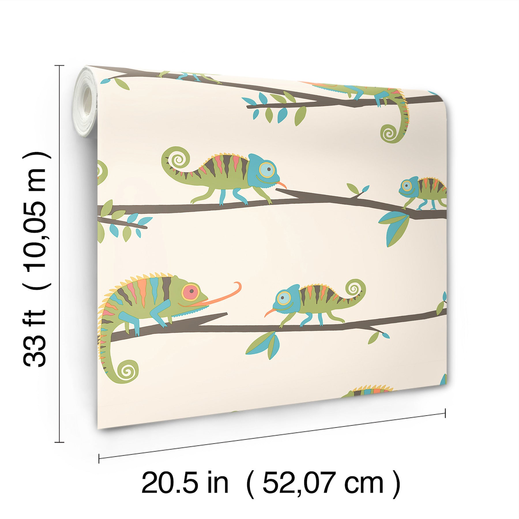 chameleon-family-green-canopy-stroll-wallpaper-york-wallcoverings-4203-27559 - York Wallcoverings Papel pintado