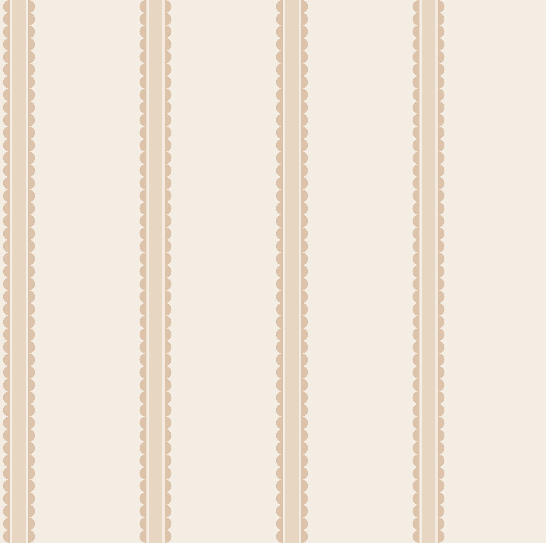 bobbin-stripe-light-brown-scalloped-wallpaper-york-wallcoverings-4203-27575 - York Wallcoverings Wallpaper