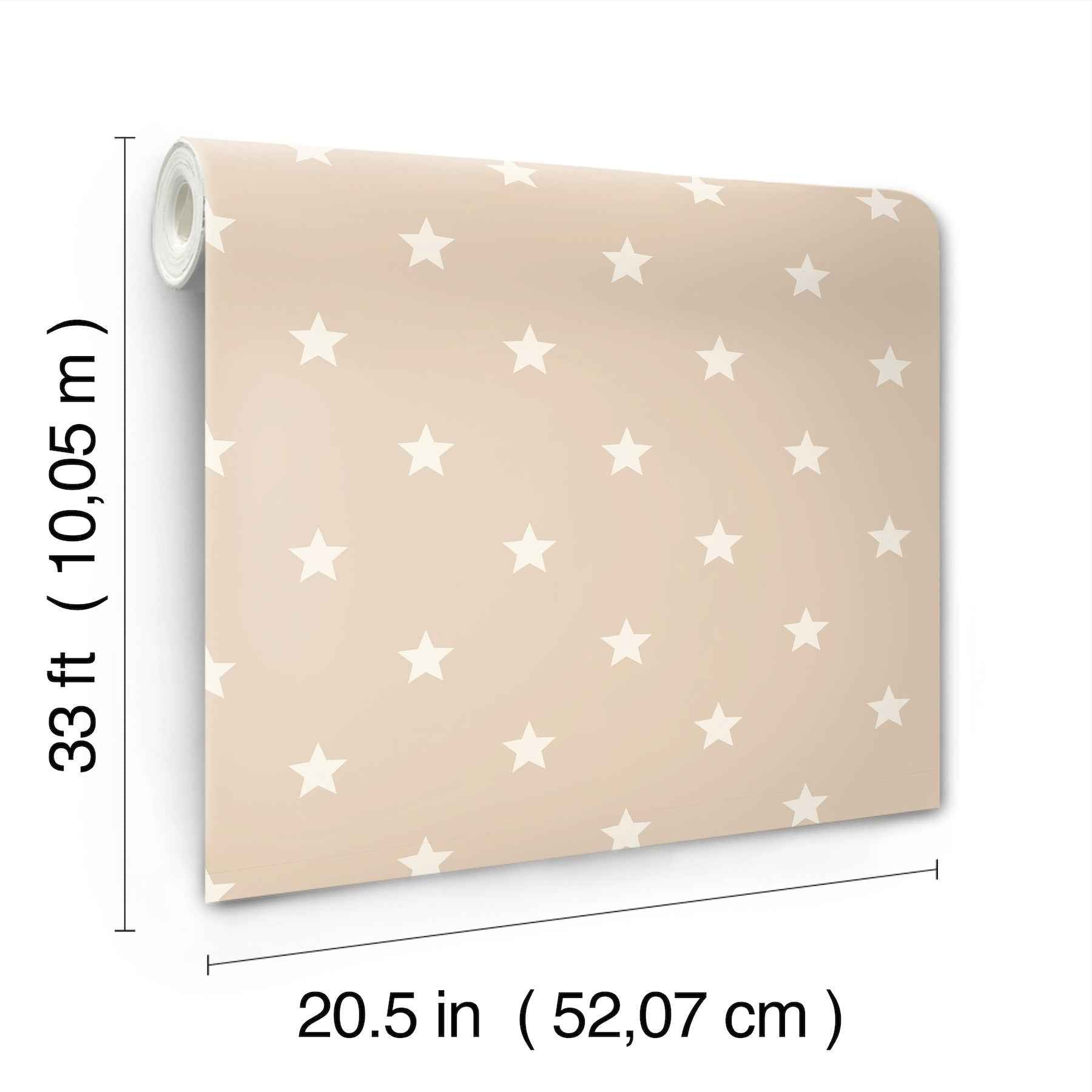 Starry Motif Light Brown Geometric Wallpaper - York Wallcoverings - 4203-27581 - York Wallcoverings Wallpaper