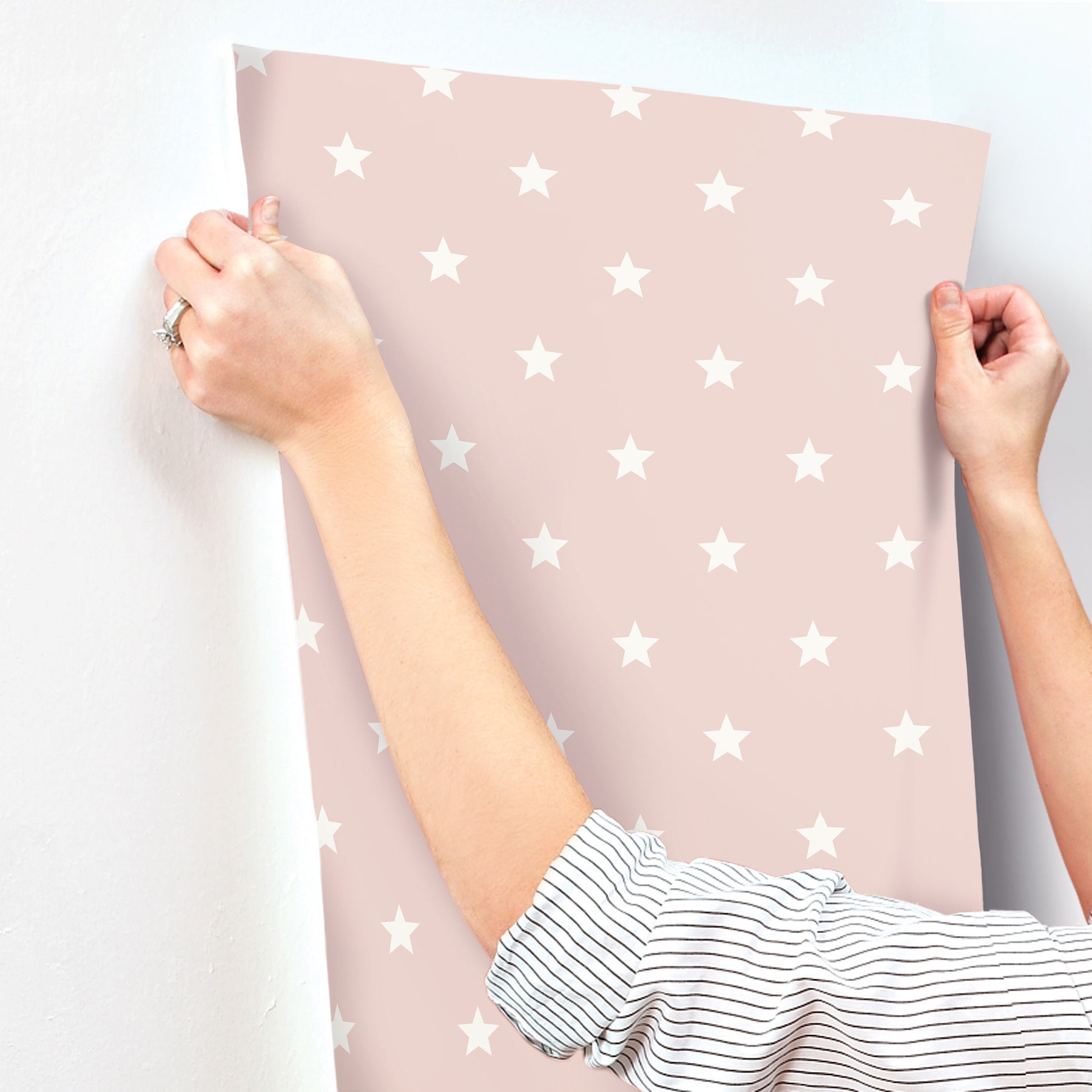 starry-motif-pink-geometric-wallpaper-york-wallcoverings-4203-27582 - York Wallcoverings Wallpaper