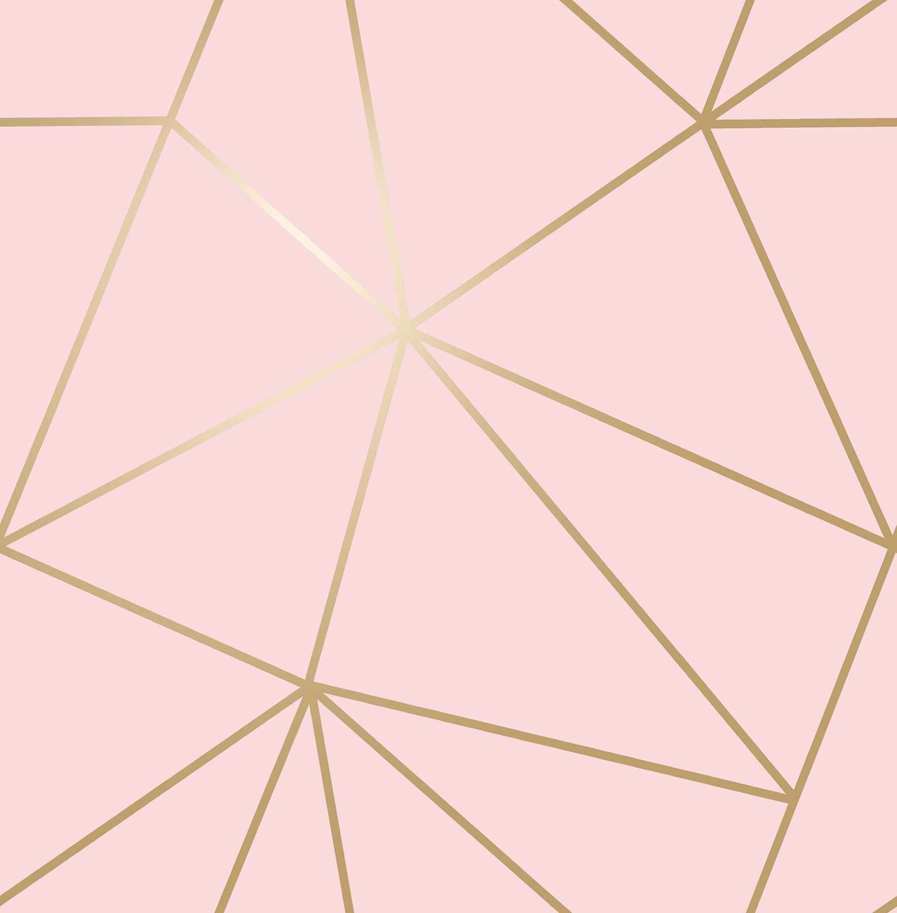 Metallic Geo Pink Triangles Wallpaper - York Wallcoverings - 4203-27585 - York Wallcoverings Wallpaper