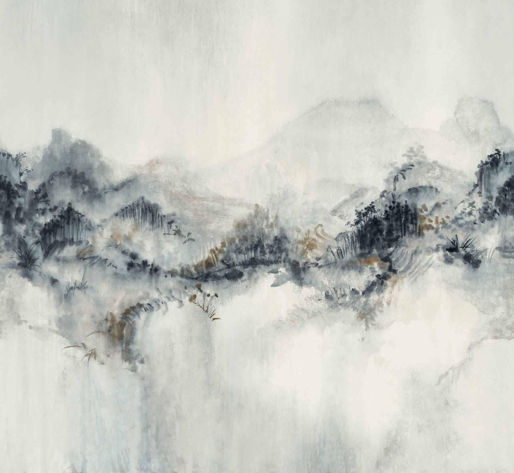 Mystic Overlook Blue Wall Mural - York Wallcoverings - VR1519M