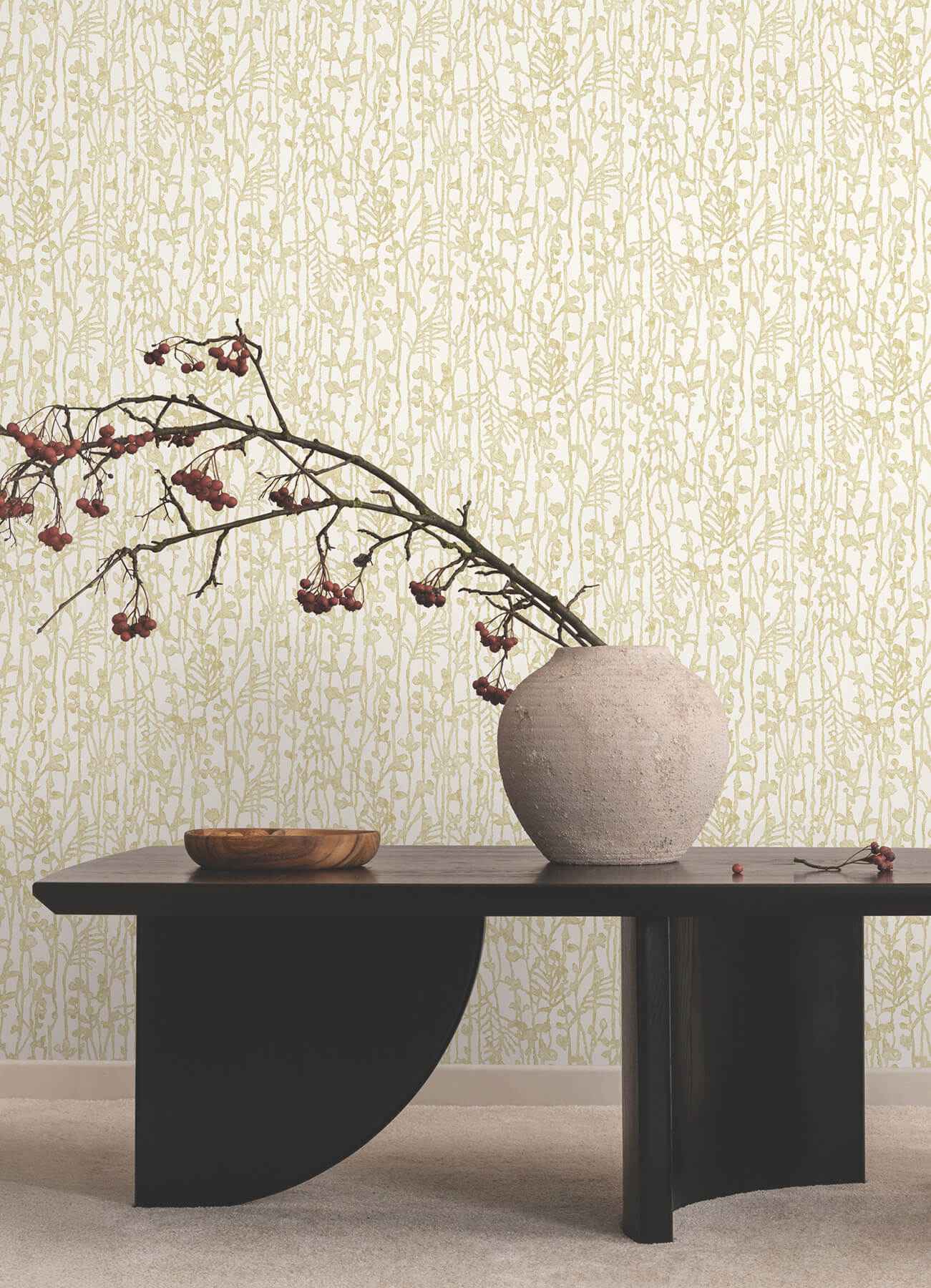 Filigree Gold Abstract Wallpaper - York Wallcoverings - VR1560