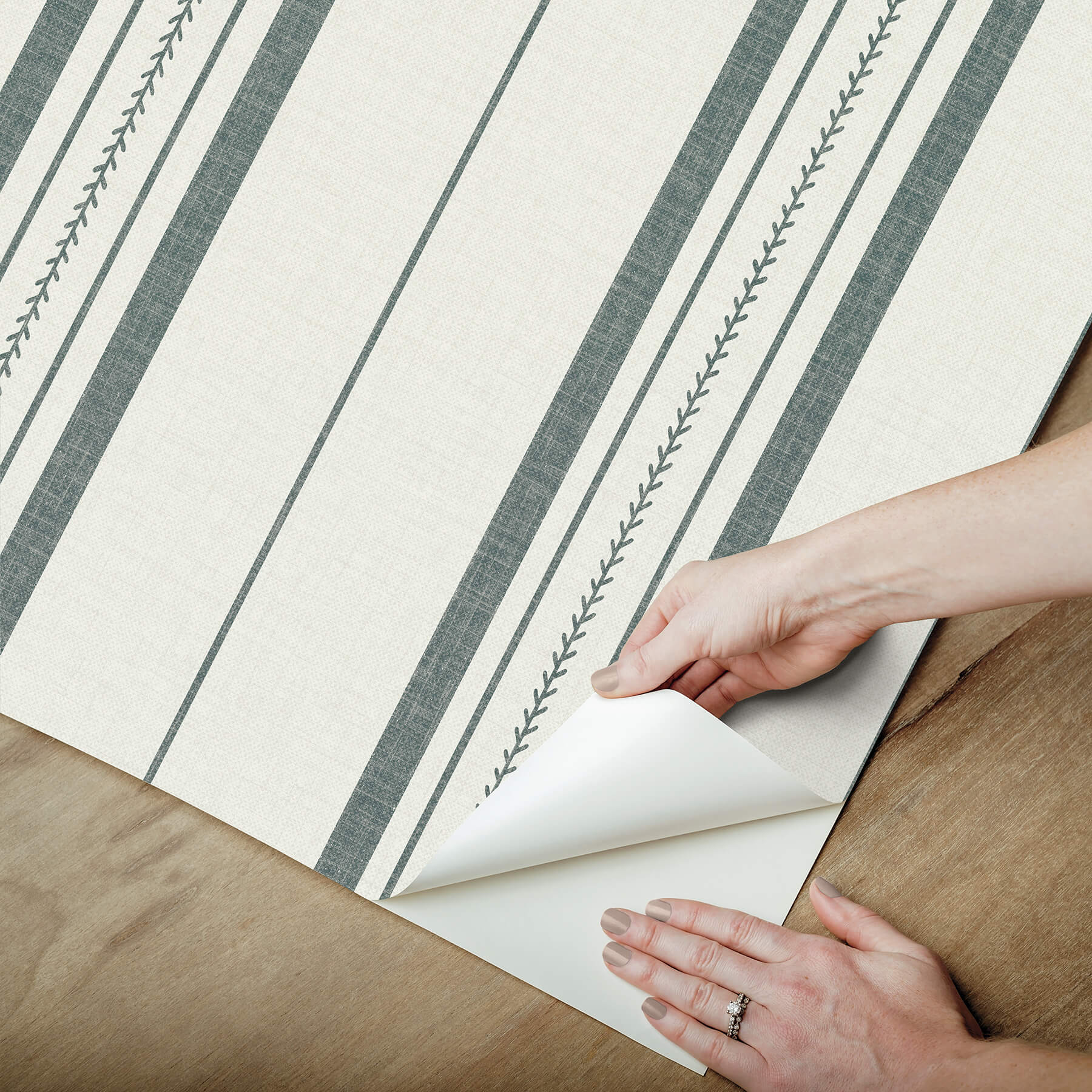 townhouse-stripe-dusk-peel-and-stick-wallpaper-york-wallcoverings-bbs6554 - York Wallcoverings Wallpaper