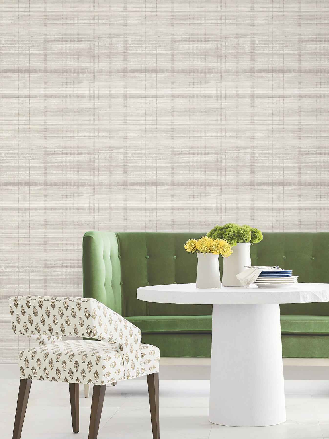 Vanishing Point Grey Striated Wallpaper - York Wallcoverings - LL3246 - York Wallcoverings Wallpaper