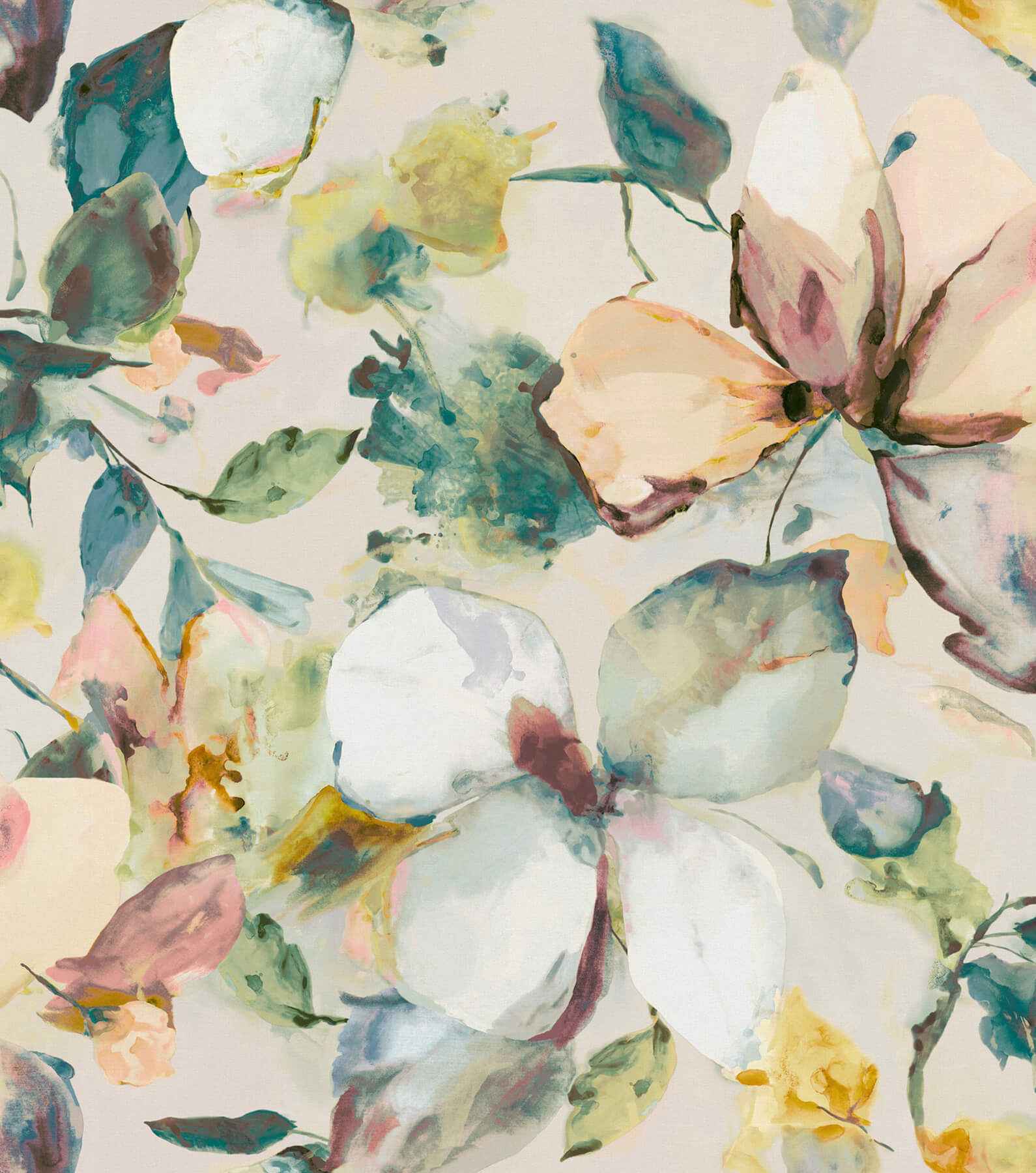 Florian Teal Wall Mural - York Wallcoverings - 4202-367553M - York Wallcoverings Wallpaper