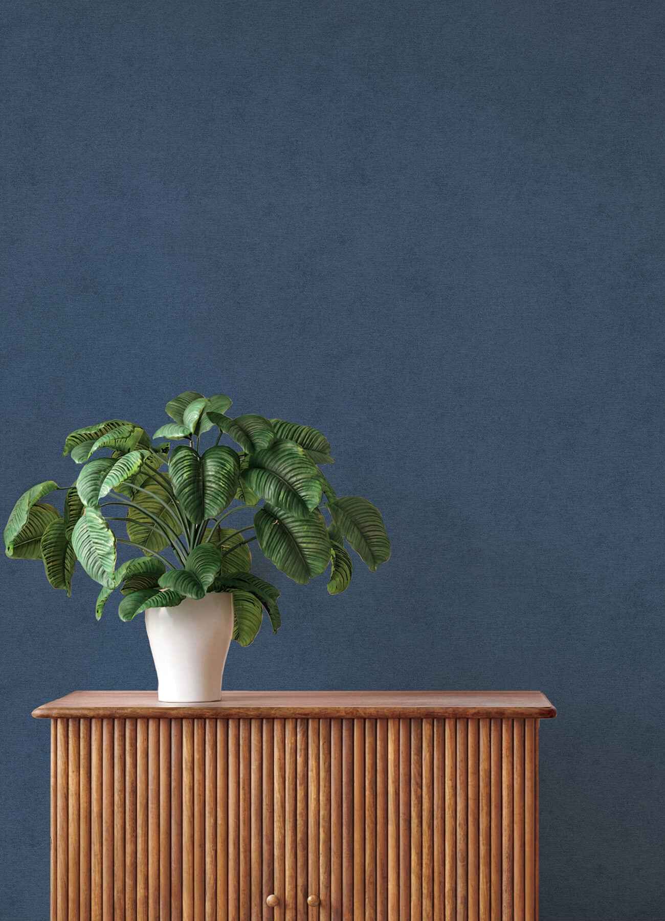 Cullen Navy Faux Linen Wallpaper - York Wallcoverings - 4202-408232 - York Wallcoverings Wallpaper