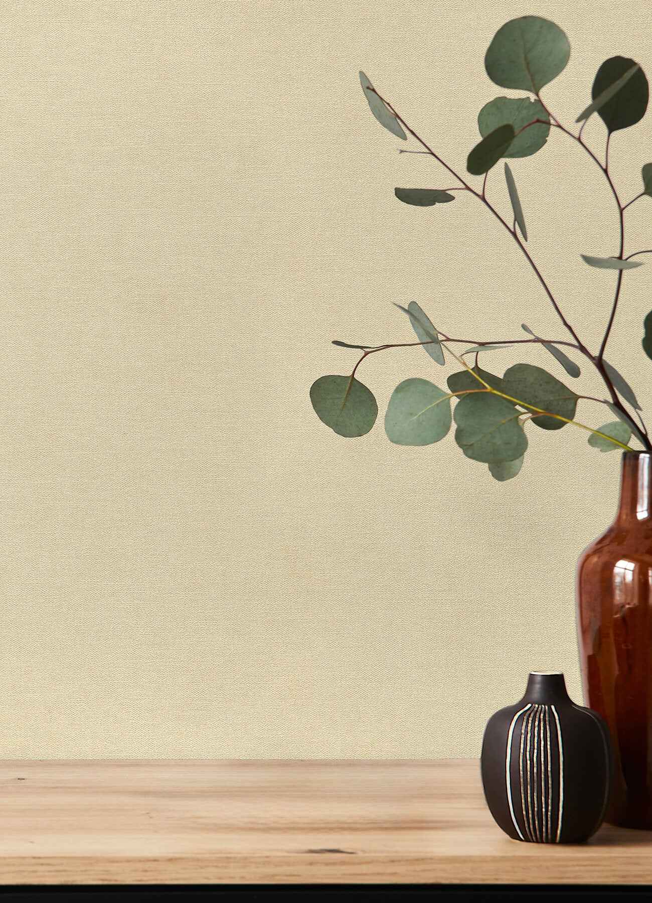 Cullen Khaki Faux Linen Wallpaper - York Wallcoverings - 4202-408256 - York Wallcoverings Wallpaper